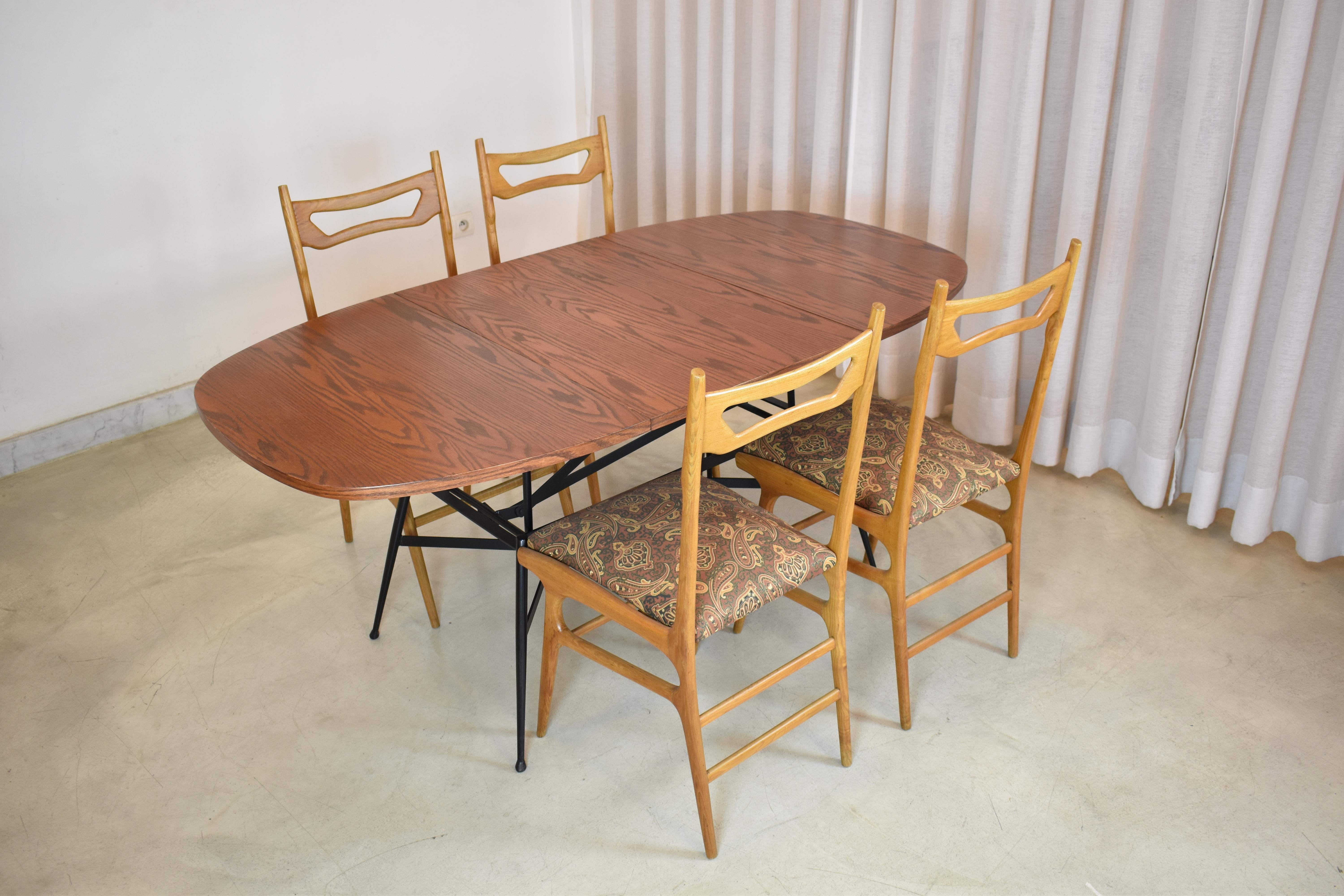 Table basse/de salle à manger scandinave réglable des années 1960 en vente 5