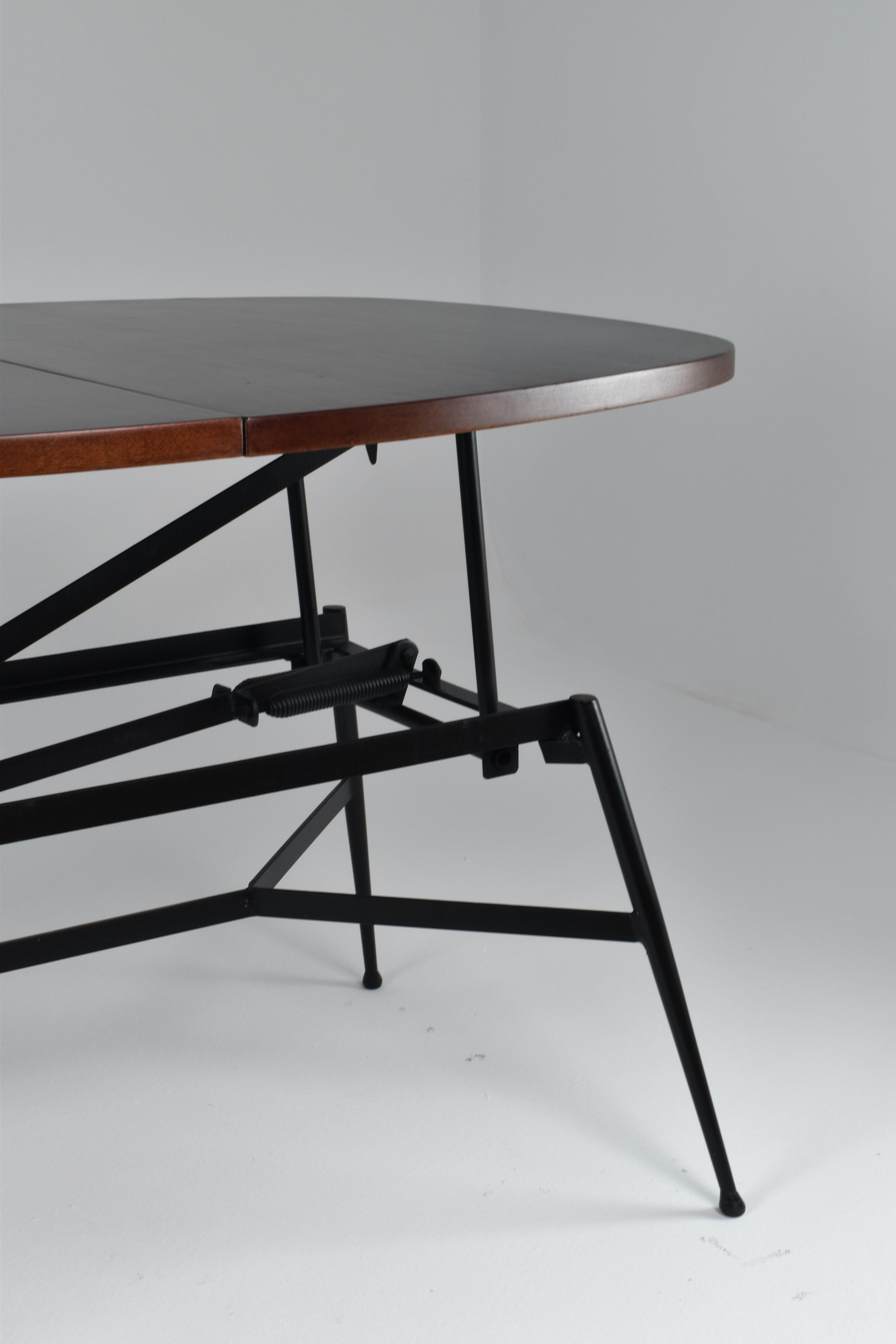 1960's Scandinavian Adjustable Coffee/Dining Table  For Sale 1