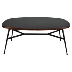 Table basse/salle à manger scandinave ajustable des années 1960 