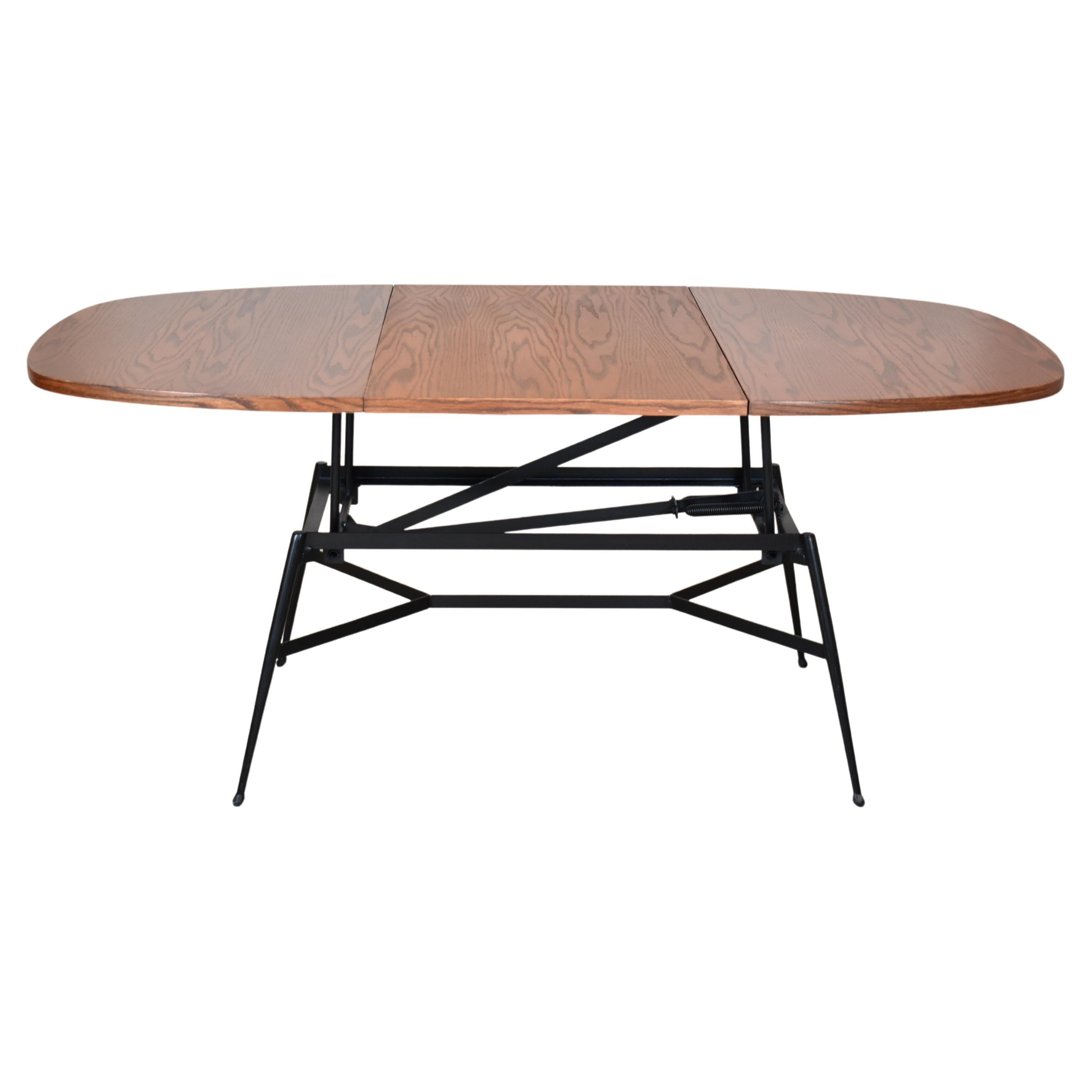 1960's Scandinavian Adjustable Coffee/Dining Table