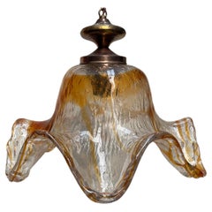 Vintage 1960s Scandinavian Art Glass Lamp Designed by Pertti Santalahti