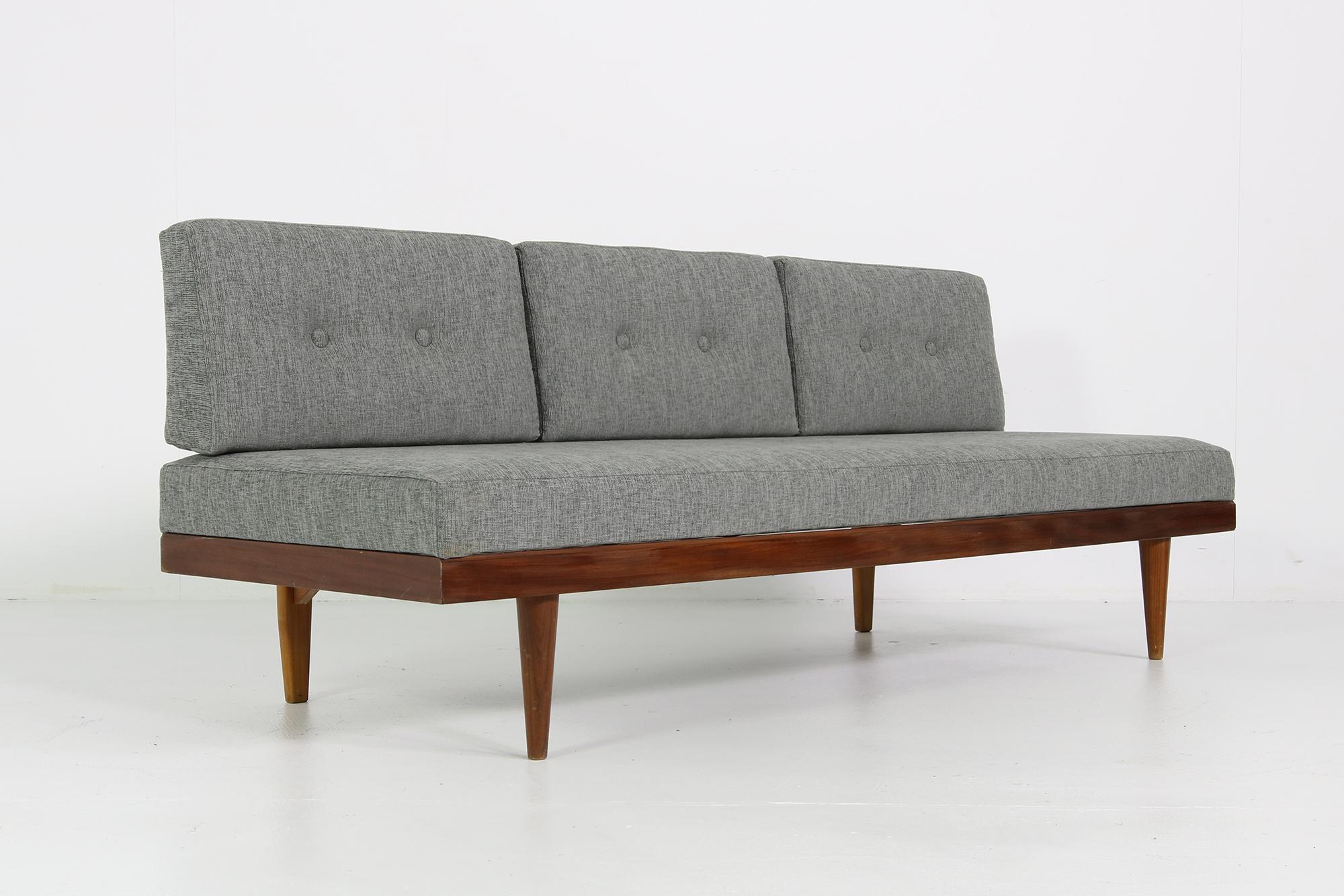 Mid-Century moderno Daybed scandinavo anni '60, Svane Mobler, Teak e Beeche, Divano Mid Century Mobler