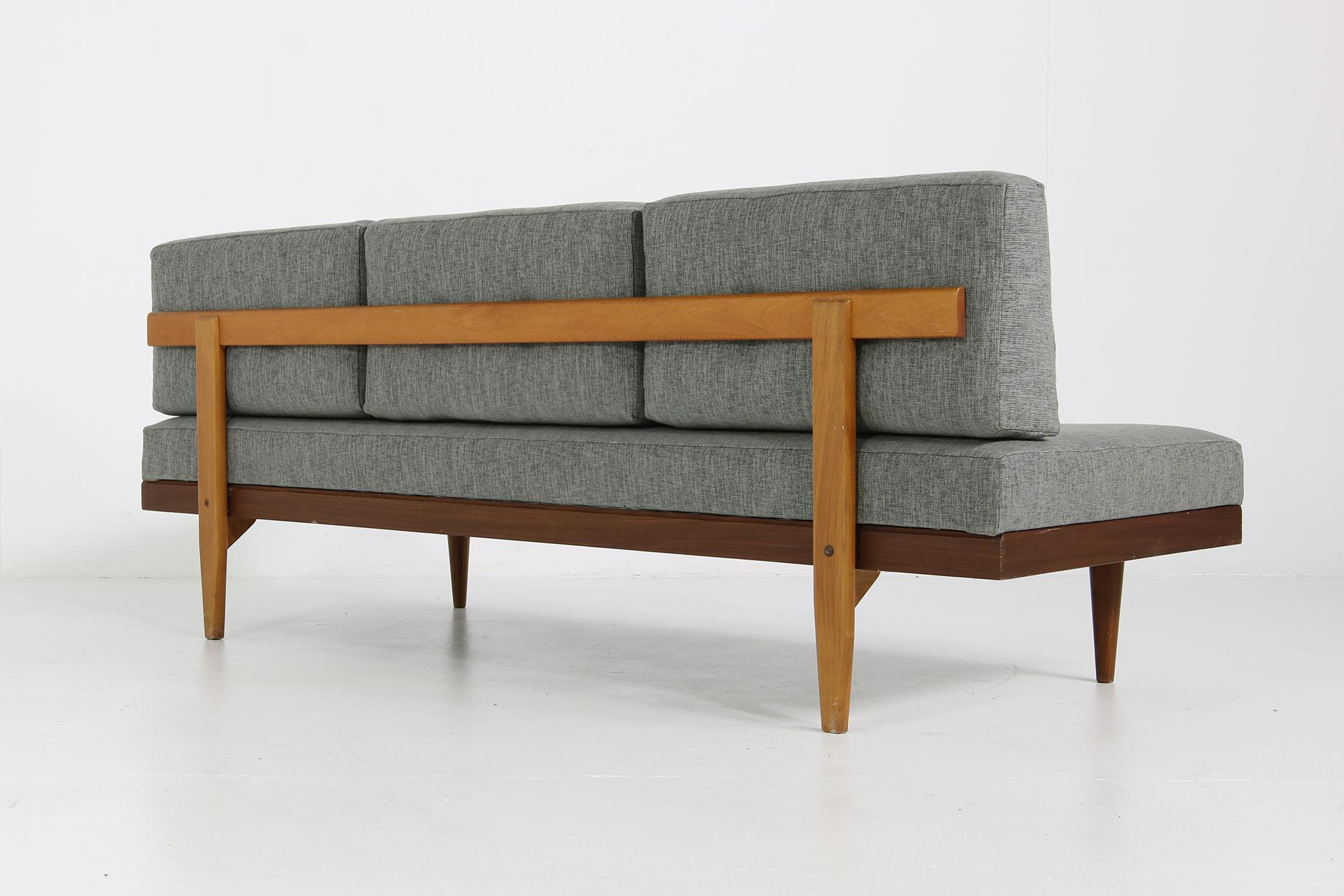 Danese Daybed scandinavo anni '60, Svane Mobler, Teak e Beeche, Divano Mid Century Mobler