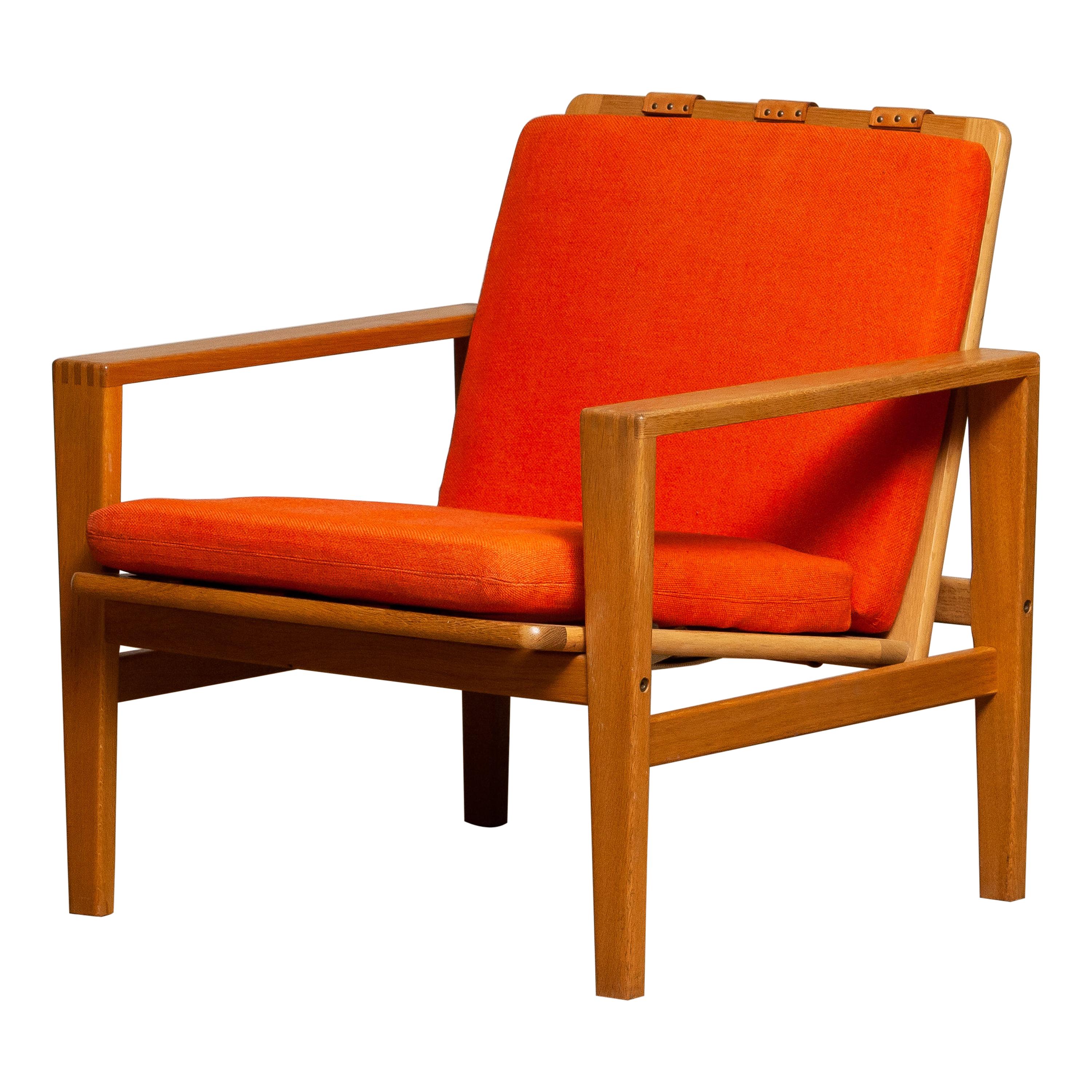Scandinavian Modern 1960s Scandinavian Lounge Easy Chair in Oak / Leather by Erik Merthen for Ire.2