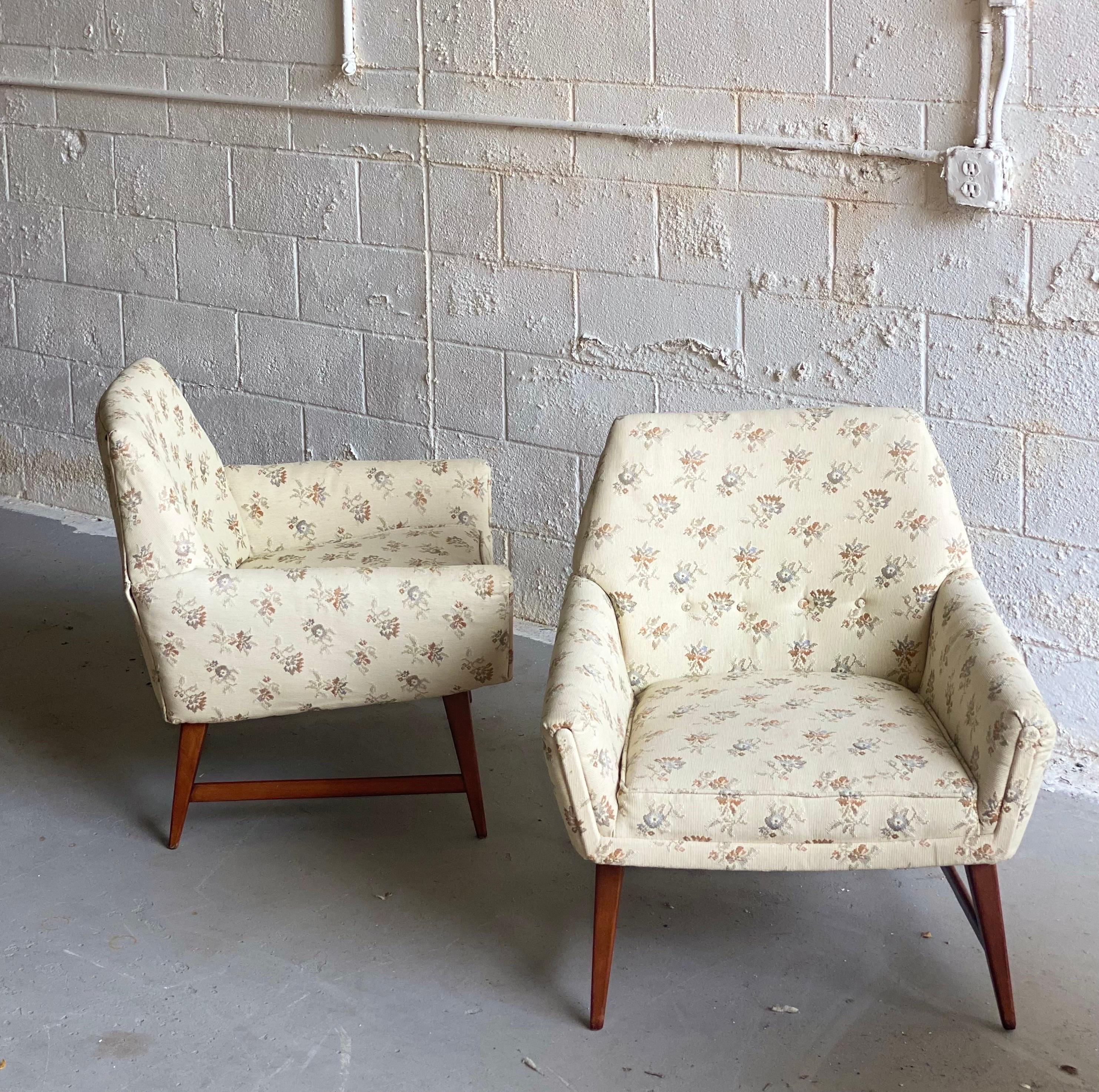 1960s Scandinavian Mid-Century Modern Chairs, a Pair 1