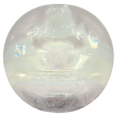 1960s Scandinavian Modern Blown Glass Sphere Bud Vase