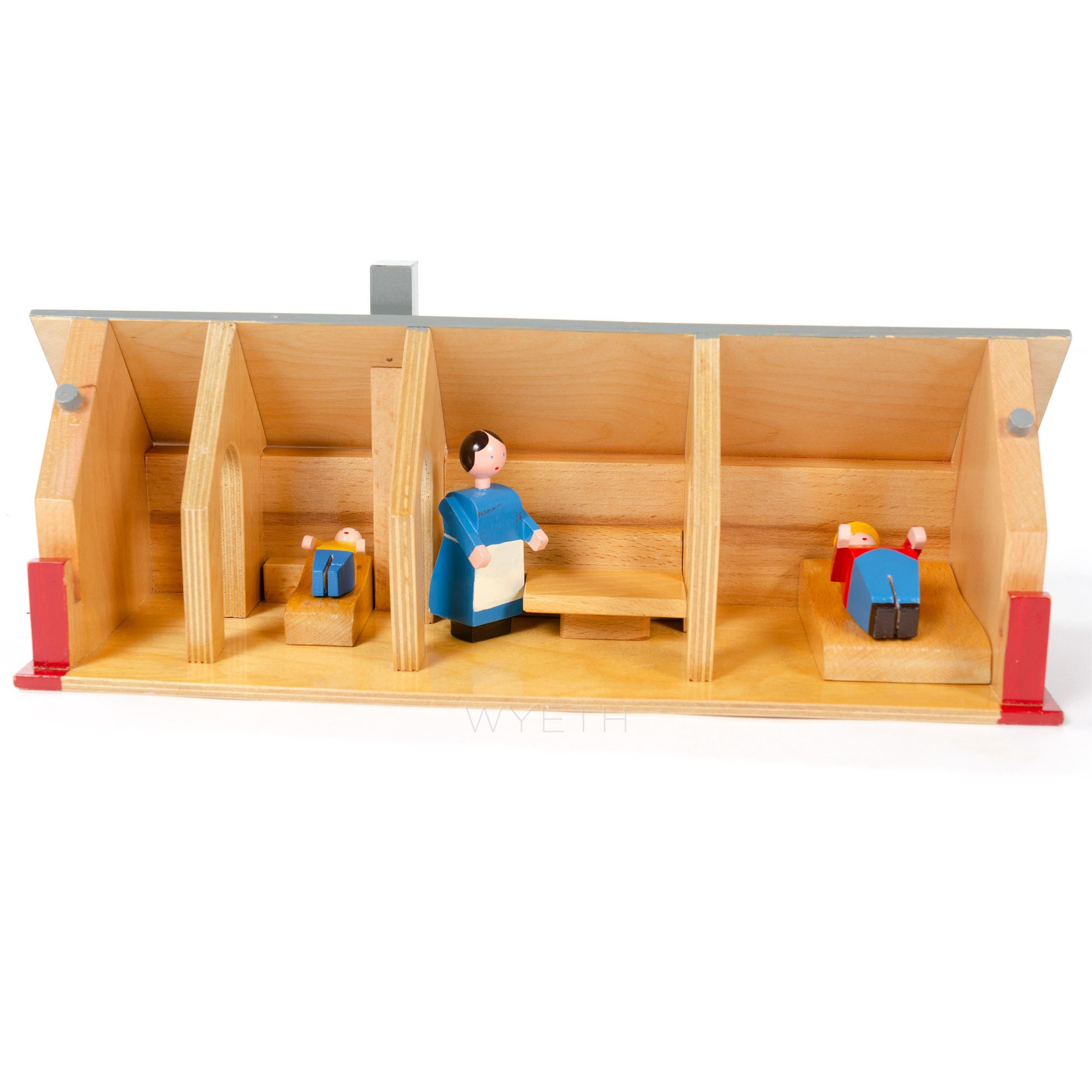 wooden farmhouse toy
