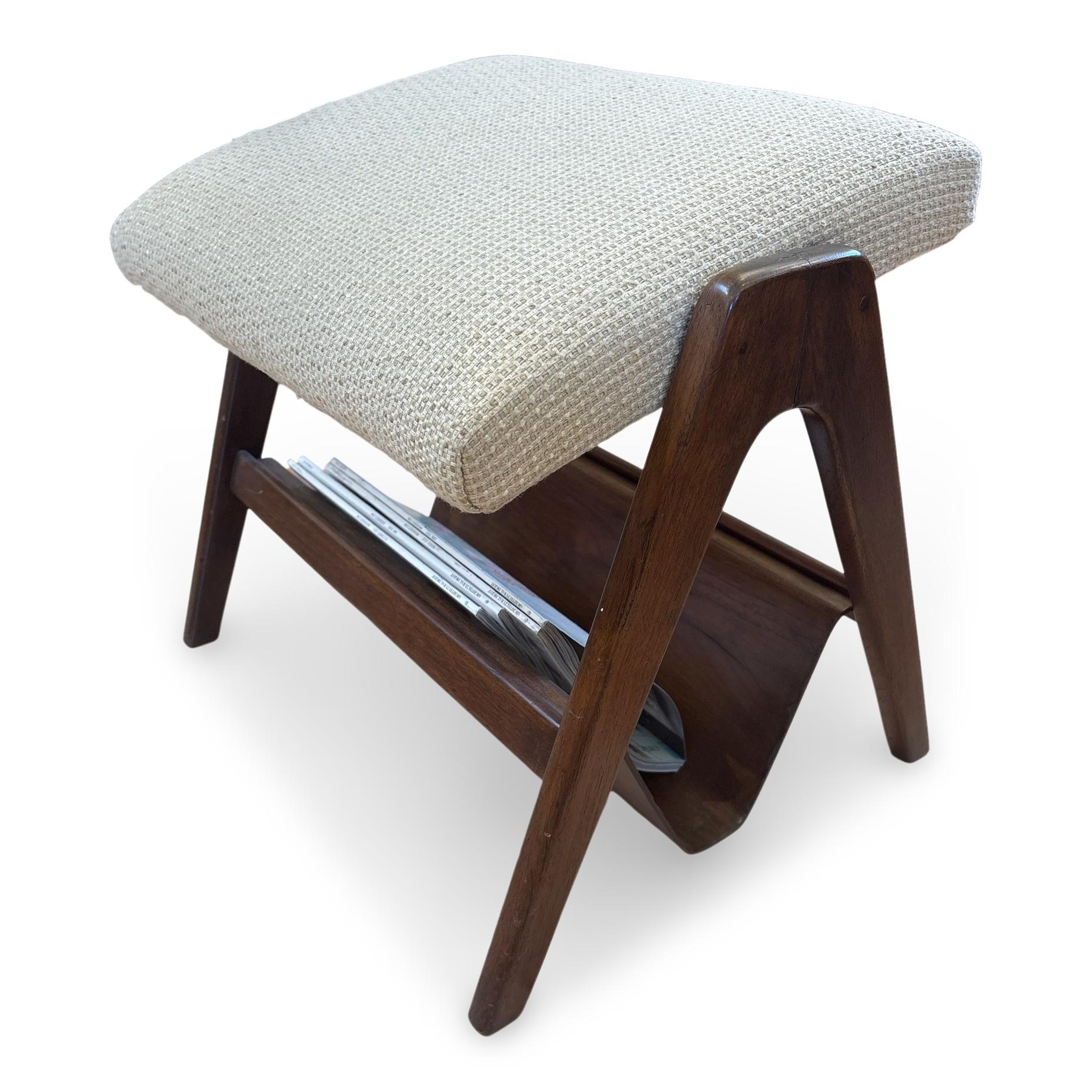 The Modern Scandinavian 1960s Liegesessel mit Ottomane im Angebot 4
