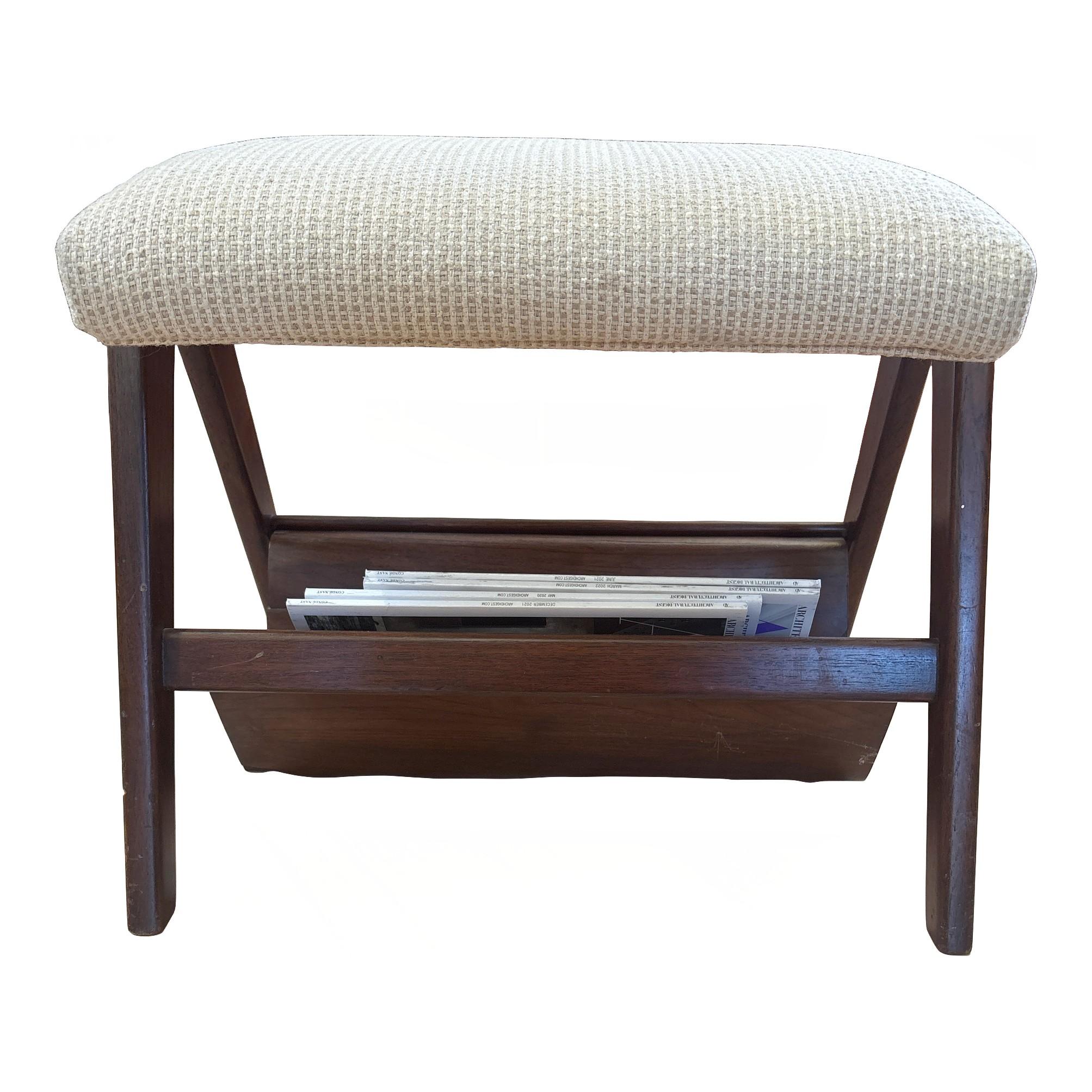 The Modern Scandinavian 1960s Liegesessel mit Ottomane im Angebot 6