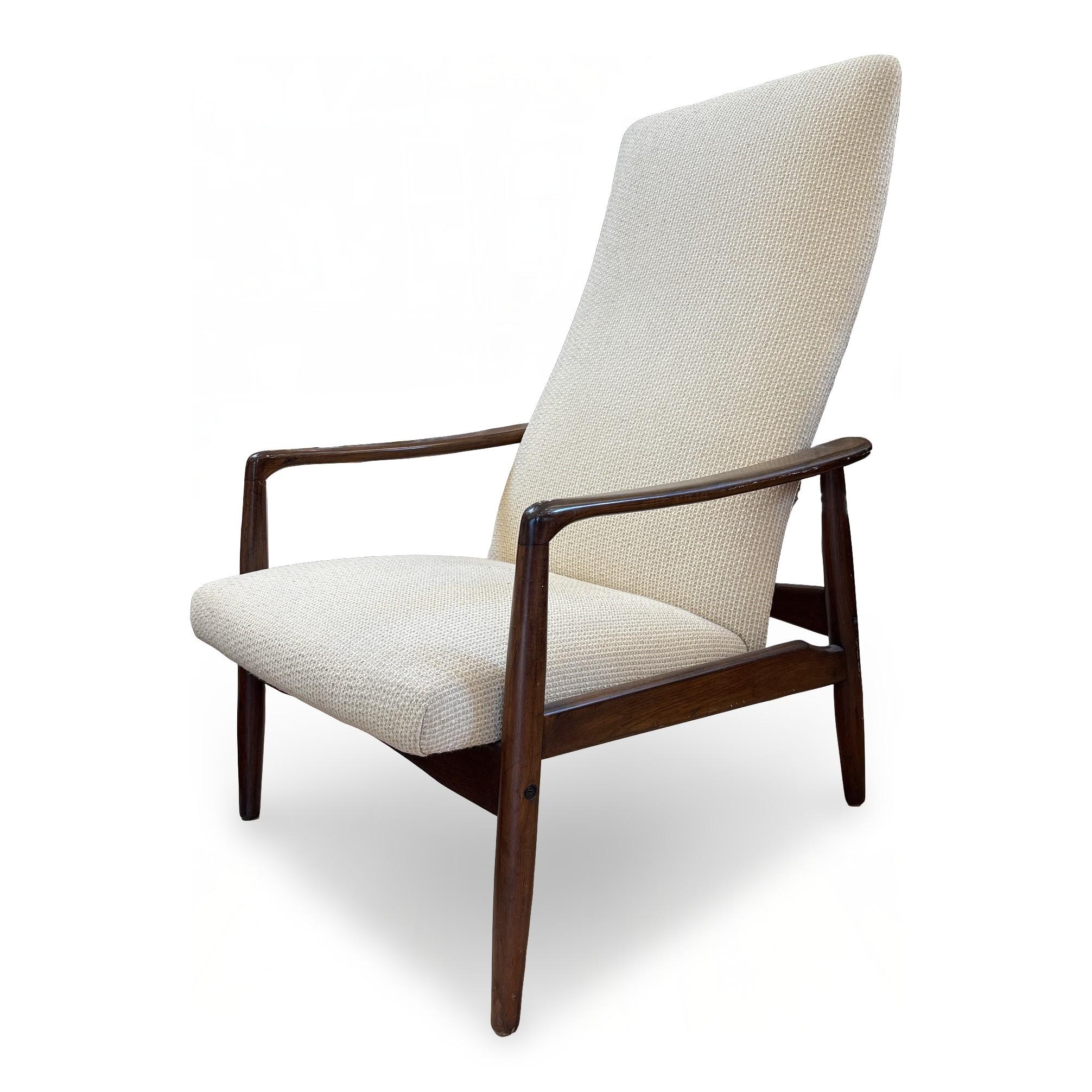 The Modern Scandinavian 1960s Liegesessel mit Ottomane (Unbekannt) im Angebot