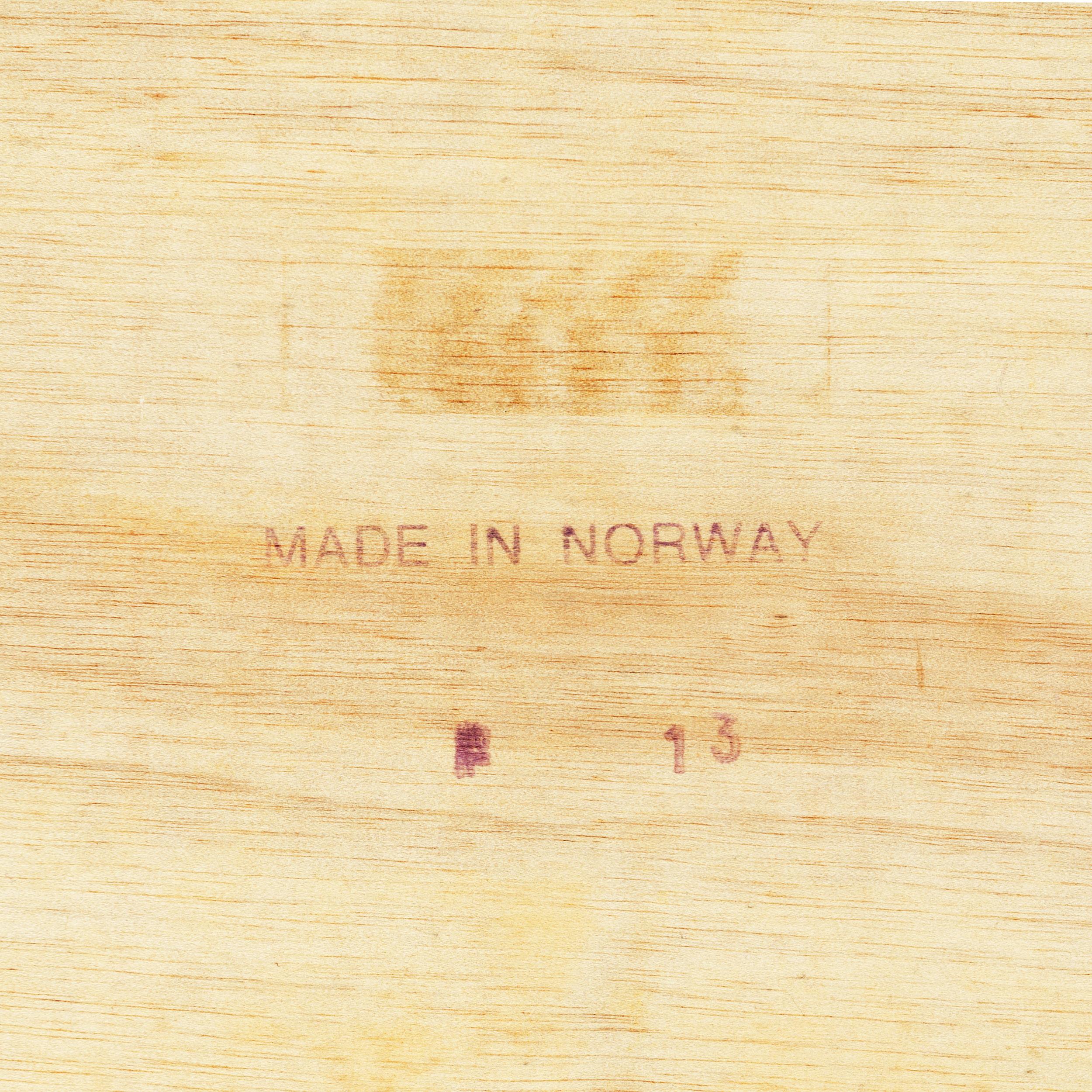 Mid-20th Century 1960s Norwegian Rosewood Magazine Caddy For Sale