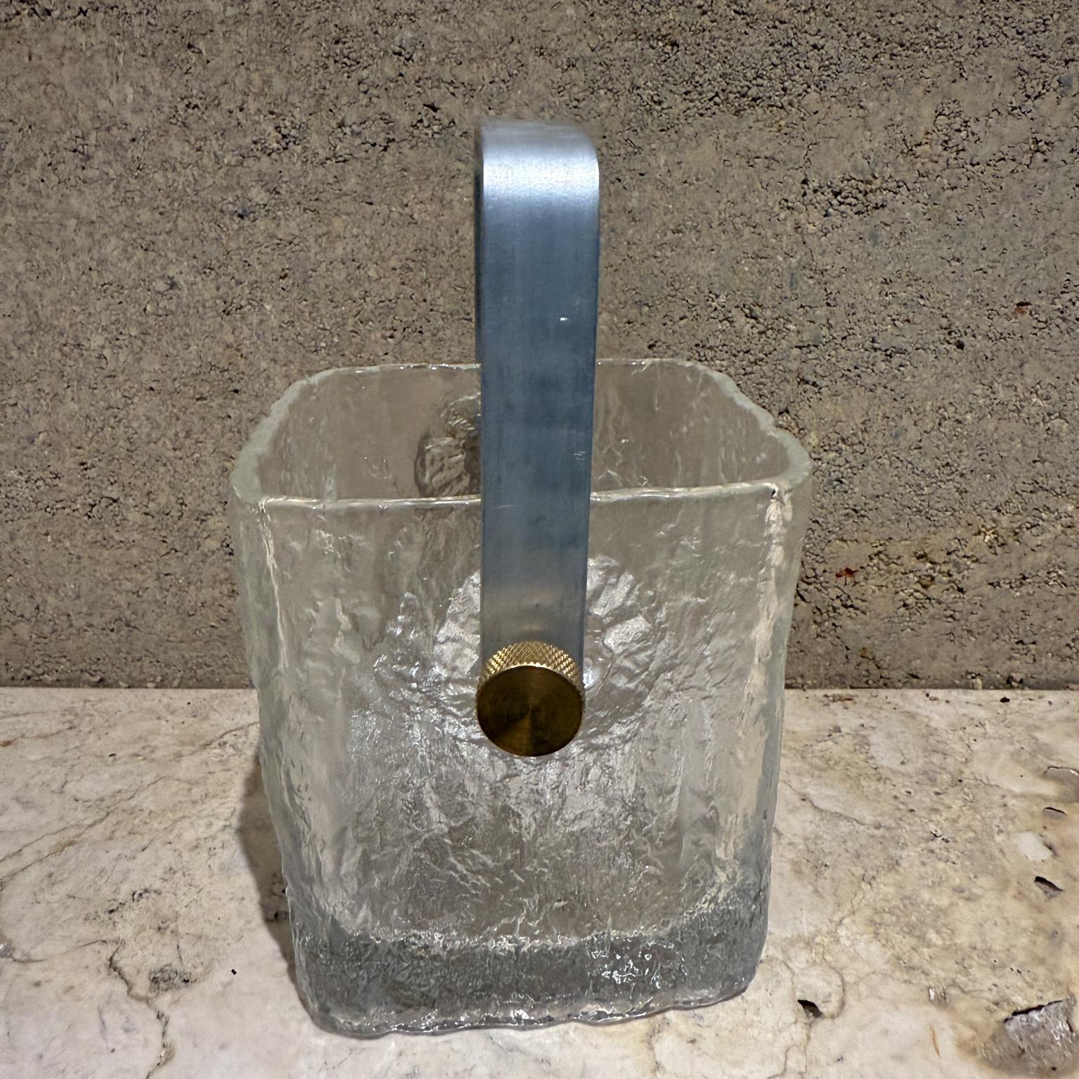 Mid-20th Century 1960s Scandinavian Modern Small Crystal Ice Bucket For Sale
