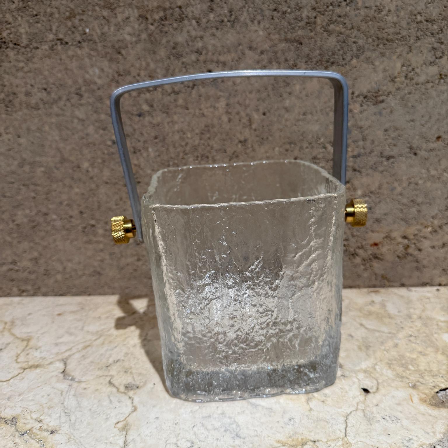 1960s Scandinavian Modern Small Crystal Ice Bucket For Sale 1
