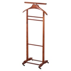 1960s Scandinavian Modern Stained Beech Valet Stand