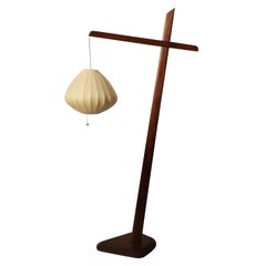1960s Scandinavian Modern Teak Floor Lamp