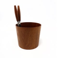 Craquet et bol en teck de style scandinave moderne des années 1960 par Rainbow Wood