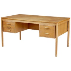 1960s Scandinavian Oak Freestanding Desk
