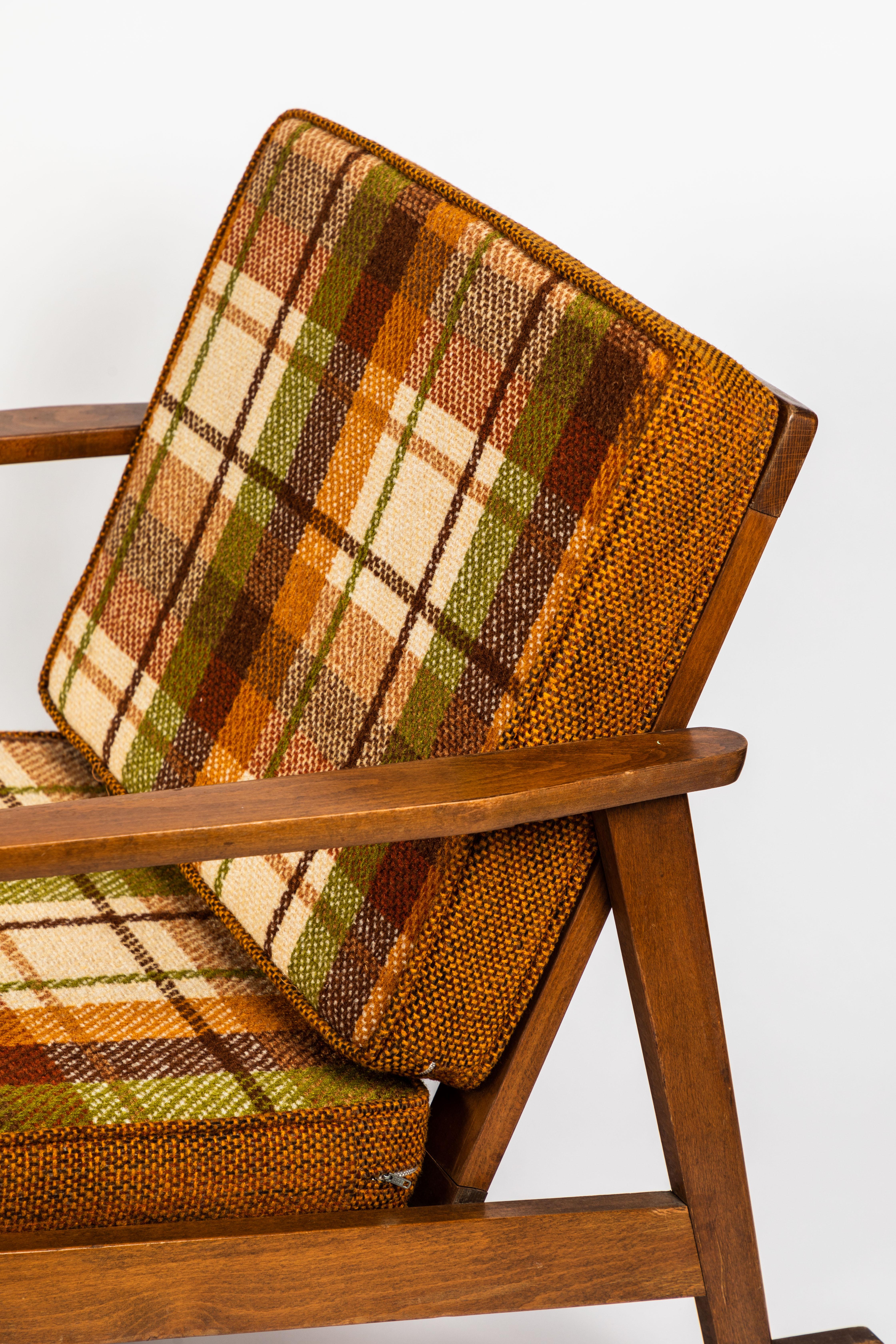 Fabric 1960s Scandinavian Rocking Chair
