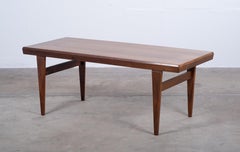 1960s Scandinavian Rosewood Coffee Table with Pull-Out Formica Extension