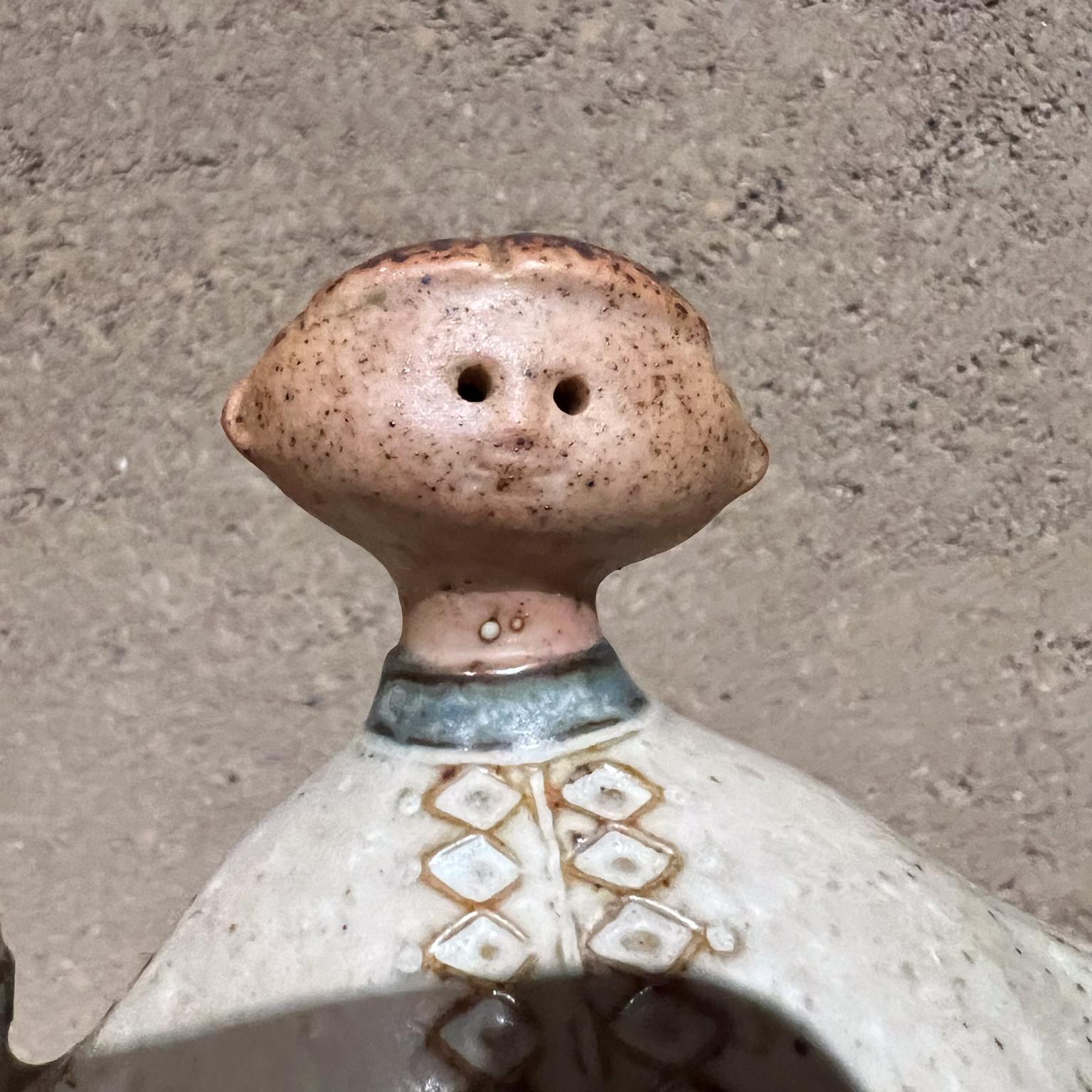 Salero estilo escandinavo años 60 Cerámica artística Fat Guy en venta 2