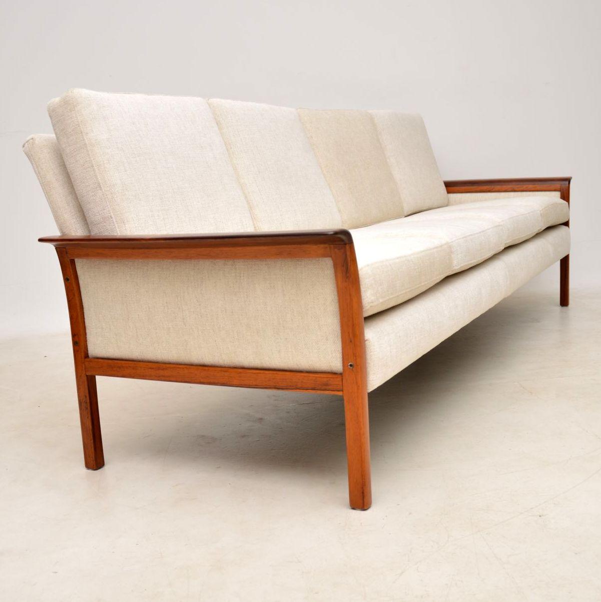 Wood 1960s Scandinavian Sofa by Knut Saeter for Vatne Mobler
