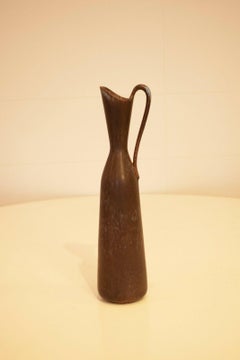 Gunnar Nylund, Scandinavian Tall Ceramic Sculptural Jug, 1960's