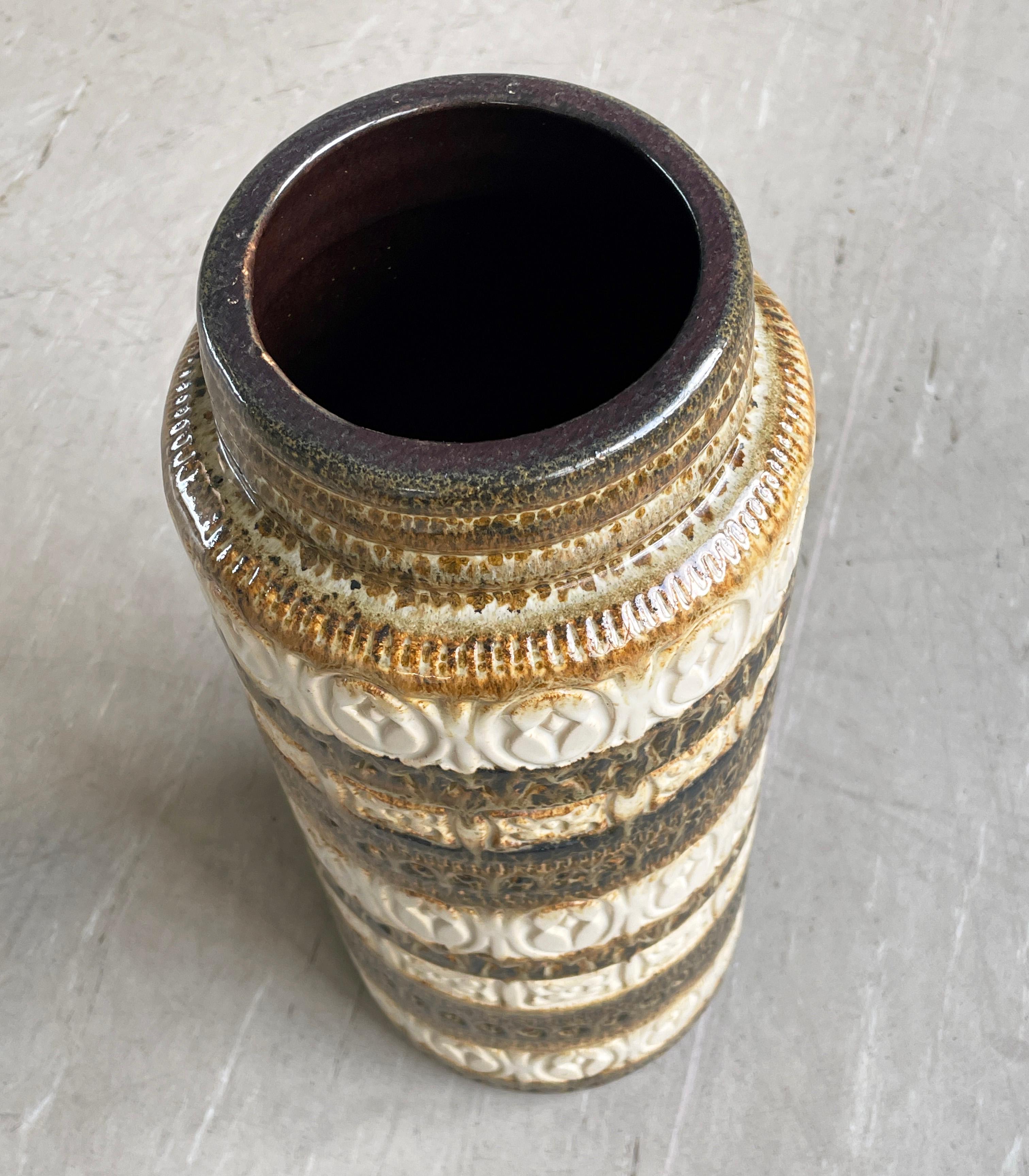 Mid-Century moderno Vaso di ceramica tedesco Scheurich Keramik W. del 1960 289-41 in vendita