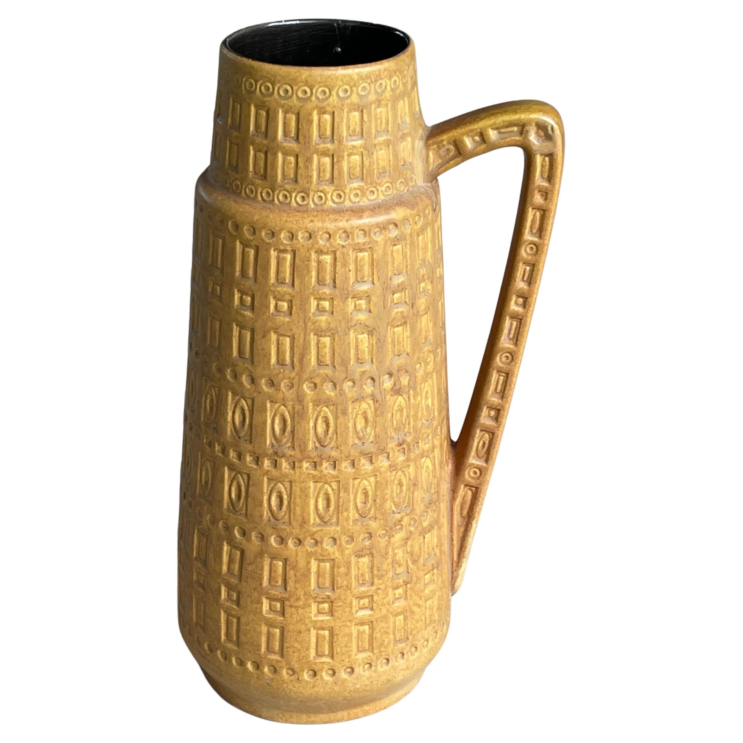 1960’s Scheurich Keramik W. Germany Ceramic 'Inka' Vase 416-45