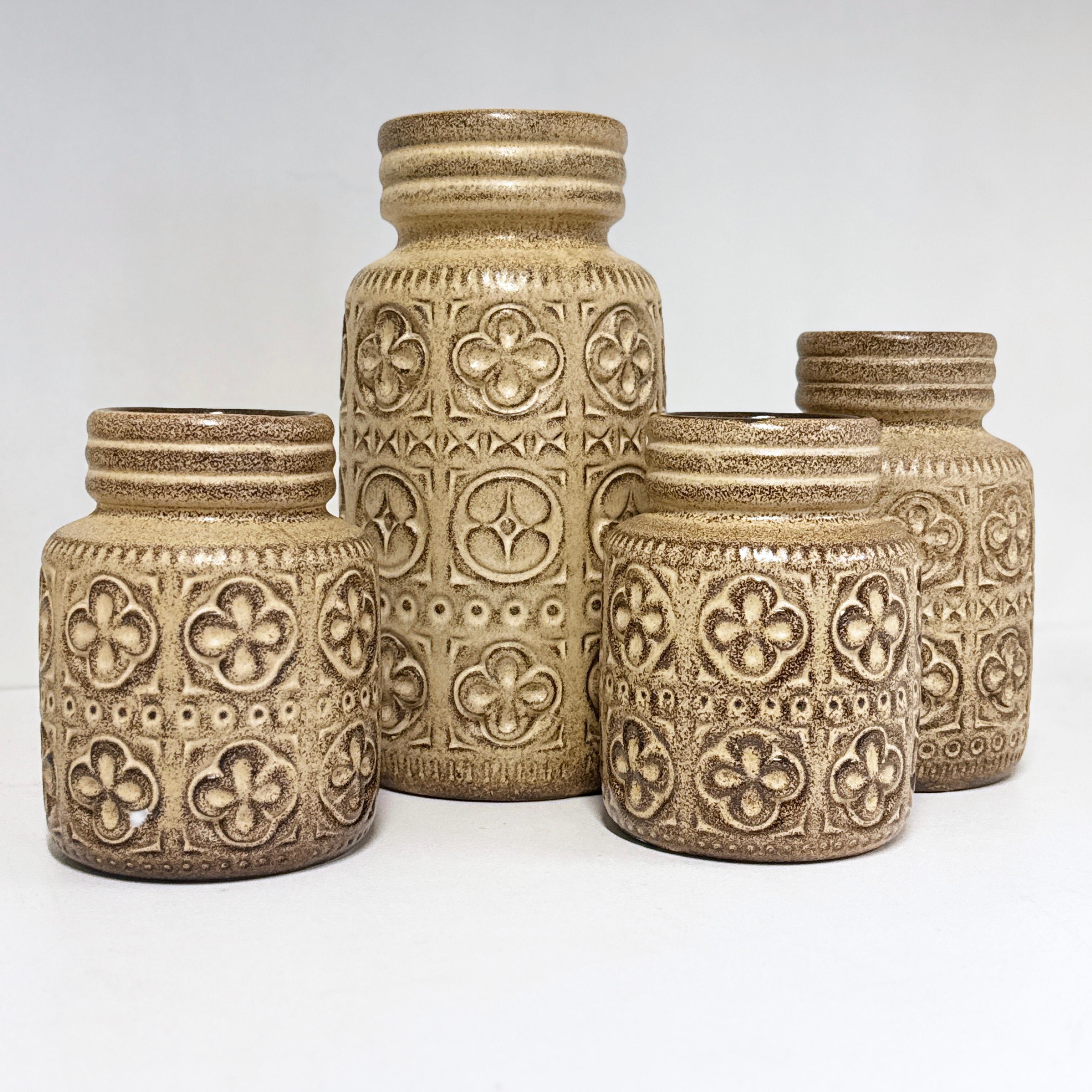 Set de vases 'Folgina' en céramique Scheurich Keramik de l'Allemagne de l'Ouest des années 1960 en vente 3