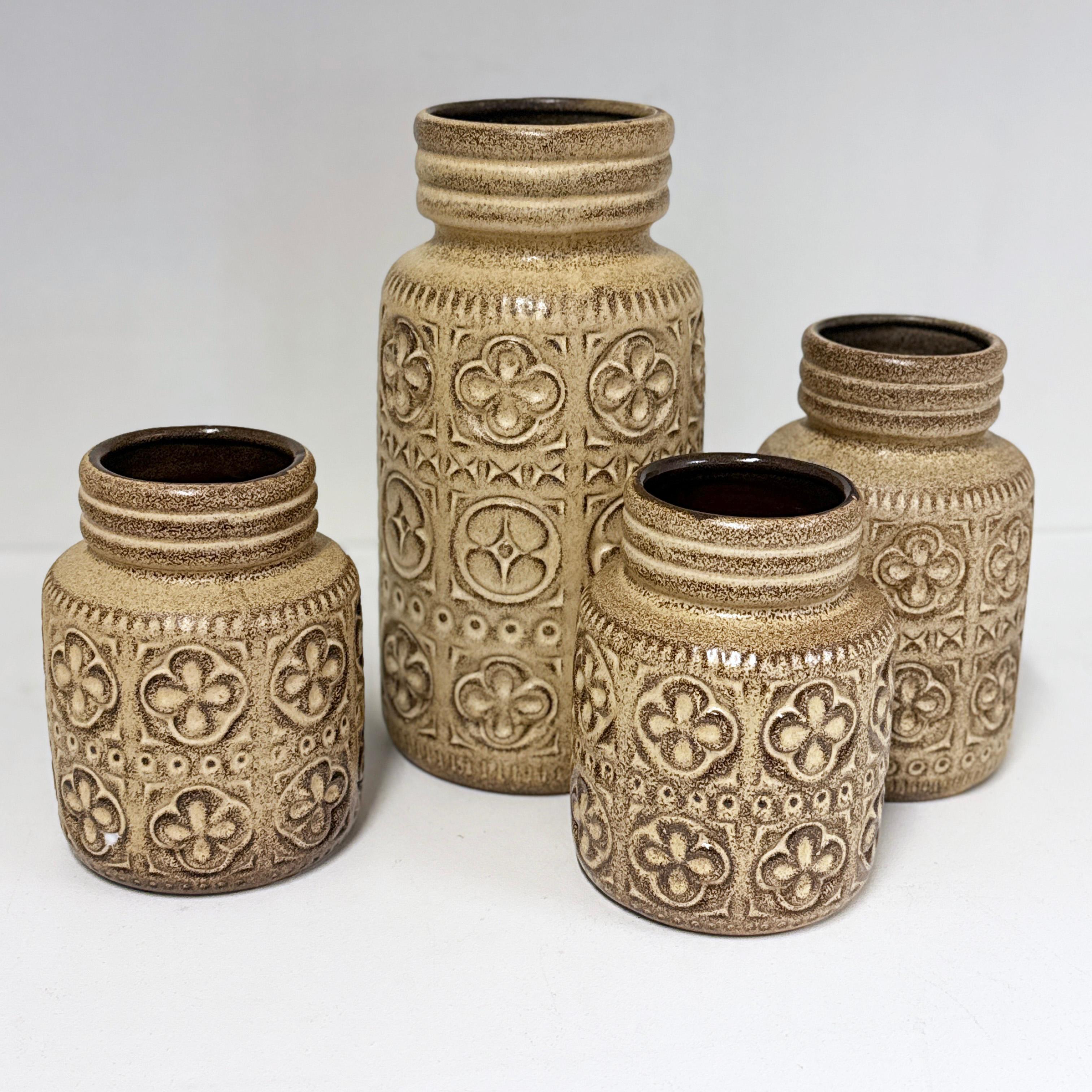 Set de vases 'Folgina' en céramique Scheurich Keramik de l'Allemagne de l'Ouest des années 1960 en vente 5