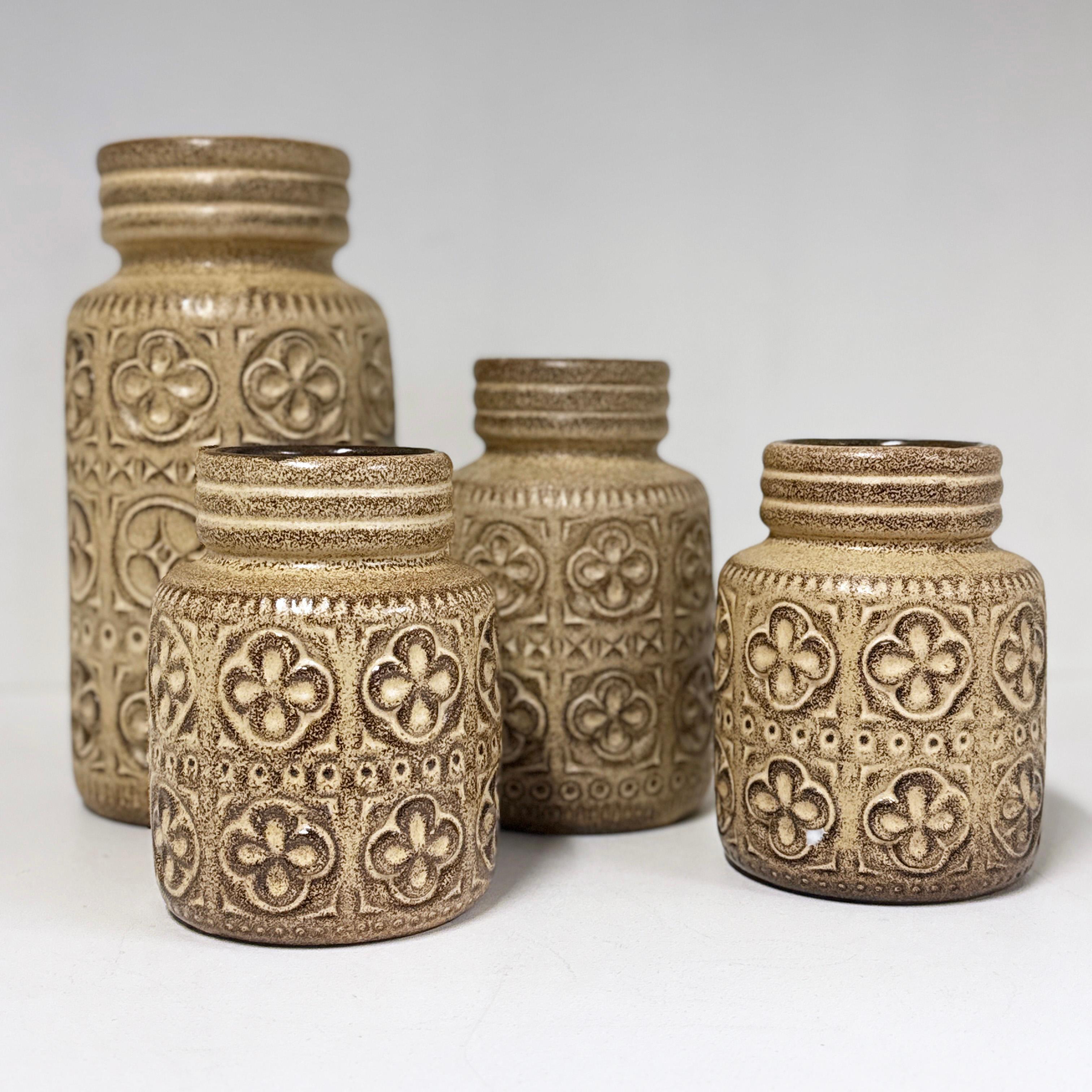 Set de vases 'Folgina' en céramique Scheurich Keramik de l'Allemagne de l'Ouest des années 1960 en vente 6