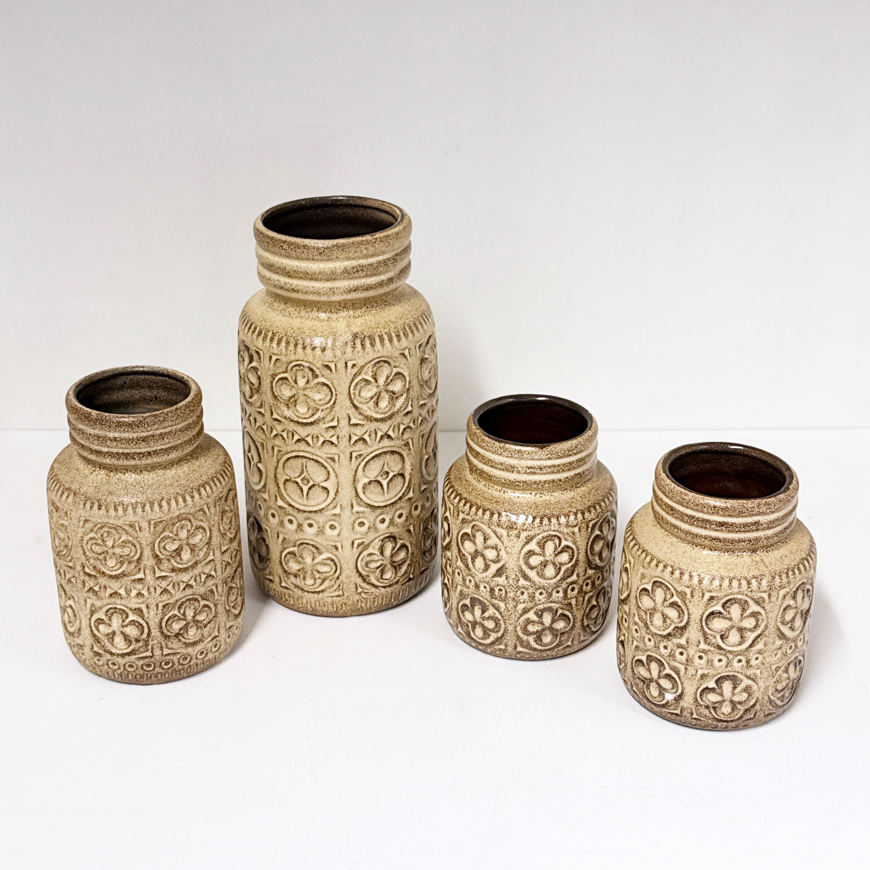 Set de vases 'Folgina' en céramique Scheurich Keramik de l'Allemagne de l'Ouest des années 1960 en vente 8