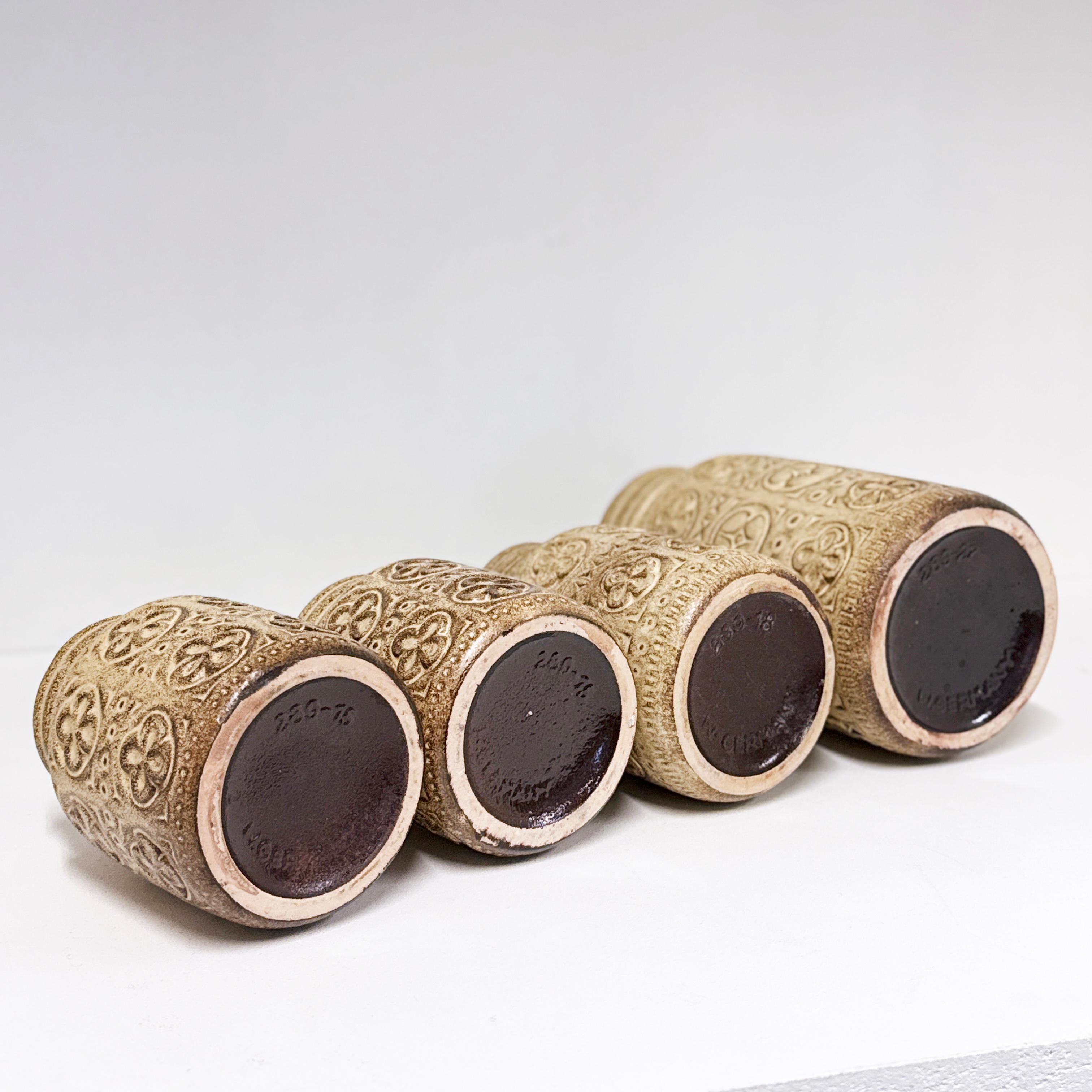 Céramique Set de vases 'Folgina' en céramique Scheurich Keramik de l'Allemagne de l'Ouest des années 1960 en vente