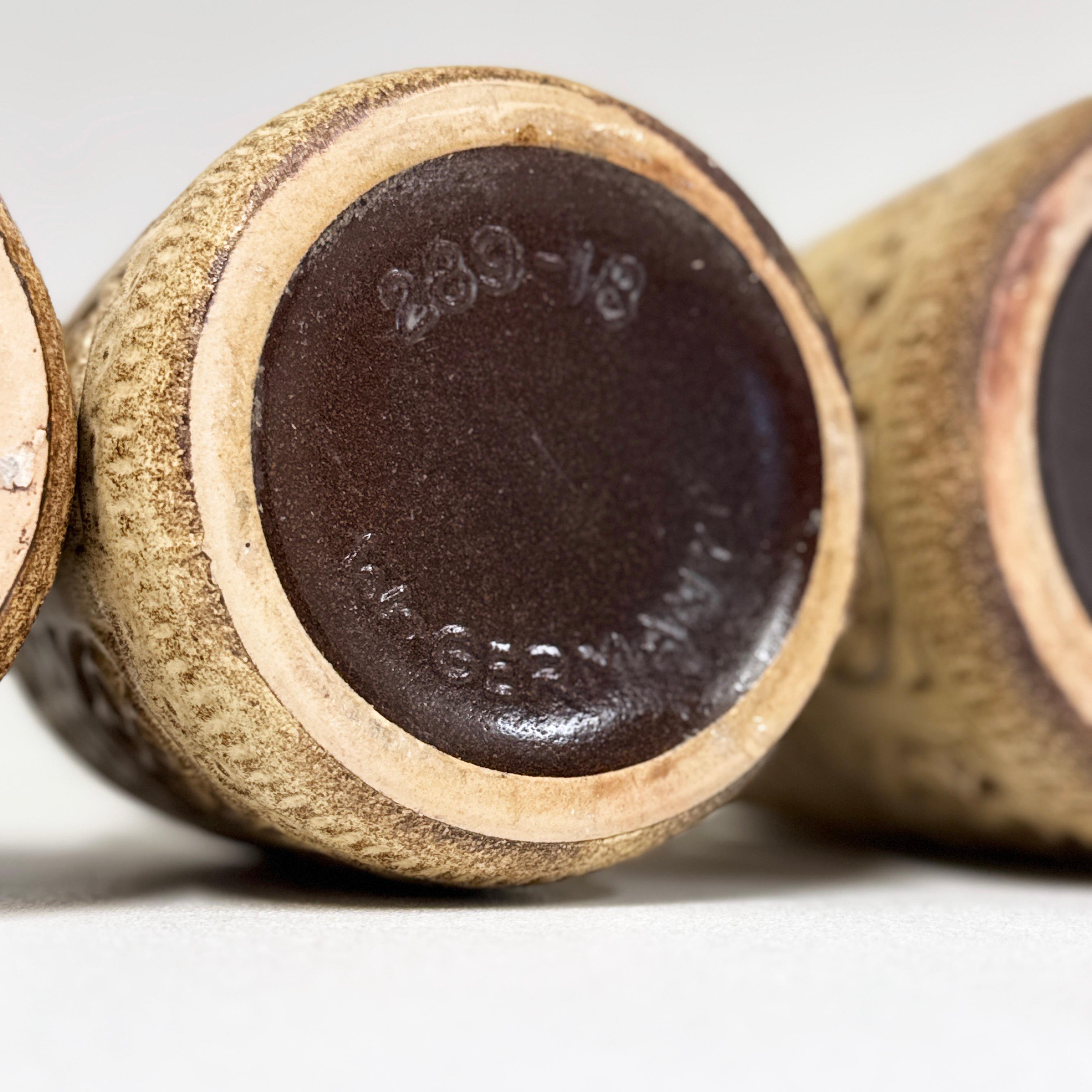 Set de vases 'Folgina' en céramique Scheurich Keramik de l'Allemagne de l'Ouest des années 1960 en vente 1