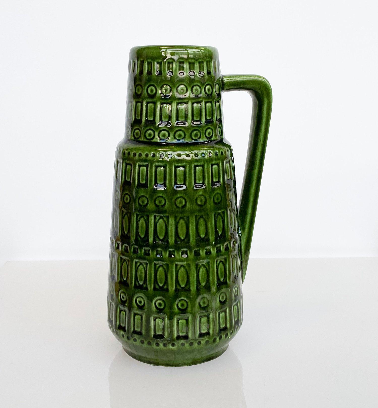 1960's Scheurich Keramik Westdeutsche Keramik 'Inka' Vase 416-26 im Angebot 1