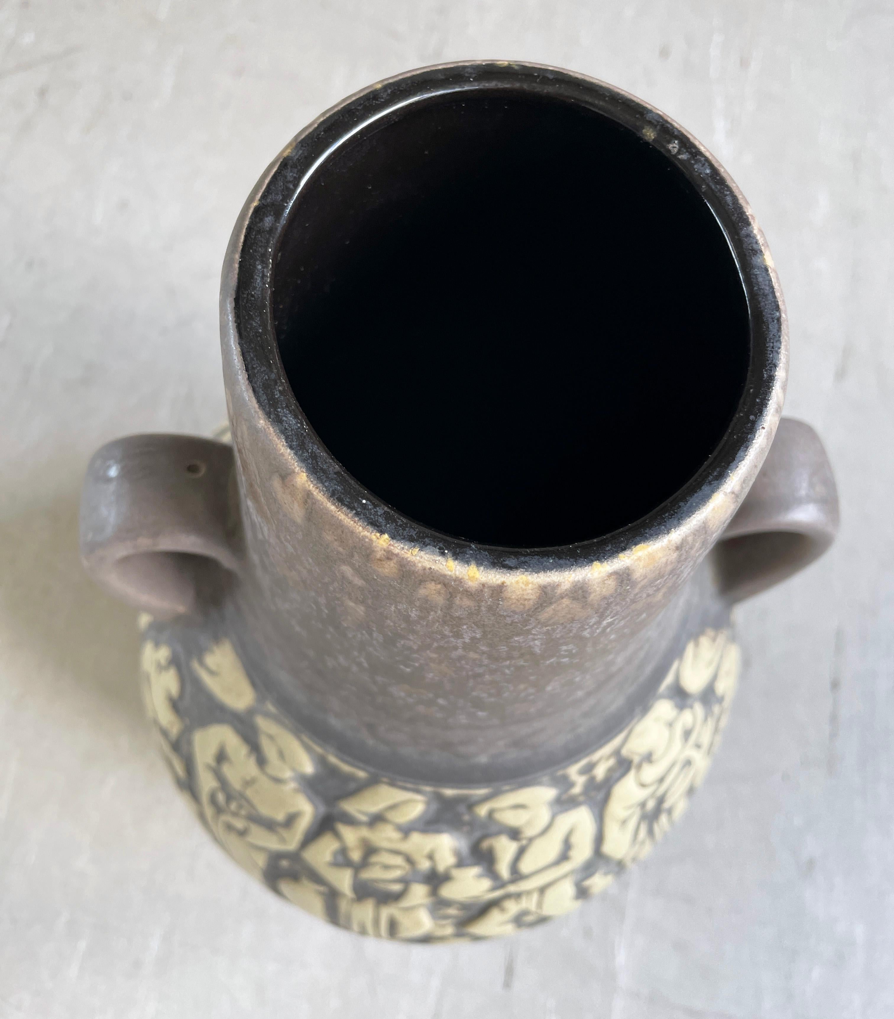 1960’s Scheurich Keramik West German Ceramic 'Market Life' Floor Vase For Sale 8