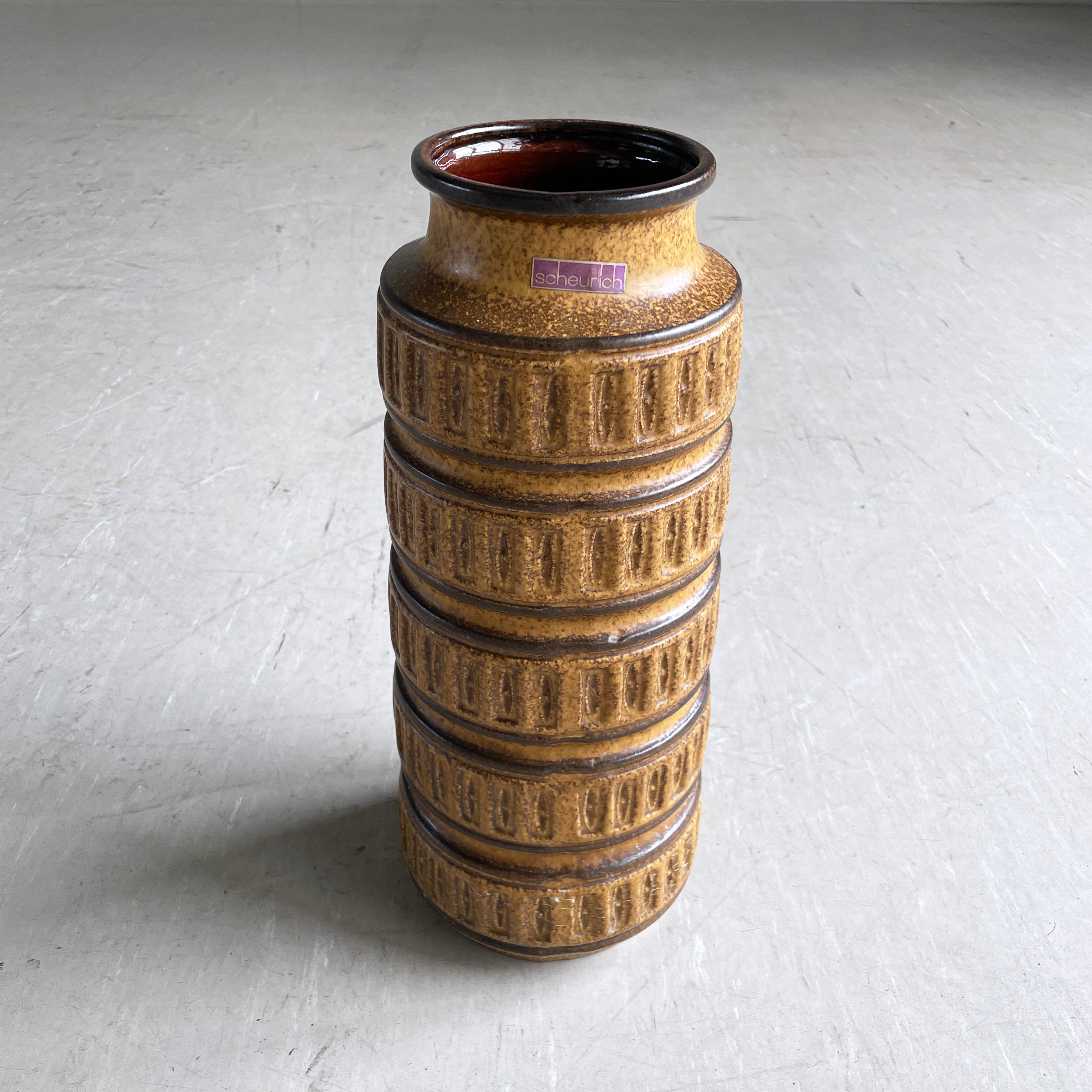 Mid-20th Century 1960’s Scheurich Keramik West German Ceramic Vase 268-40 For Sale