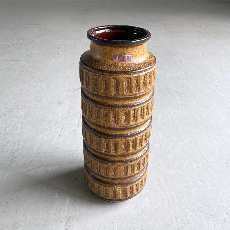 1960's Scheurich Keramik West German Ceramic Vase 268-40 at 1stDibs