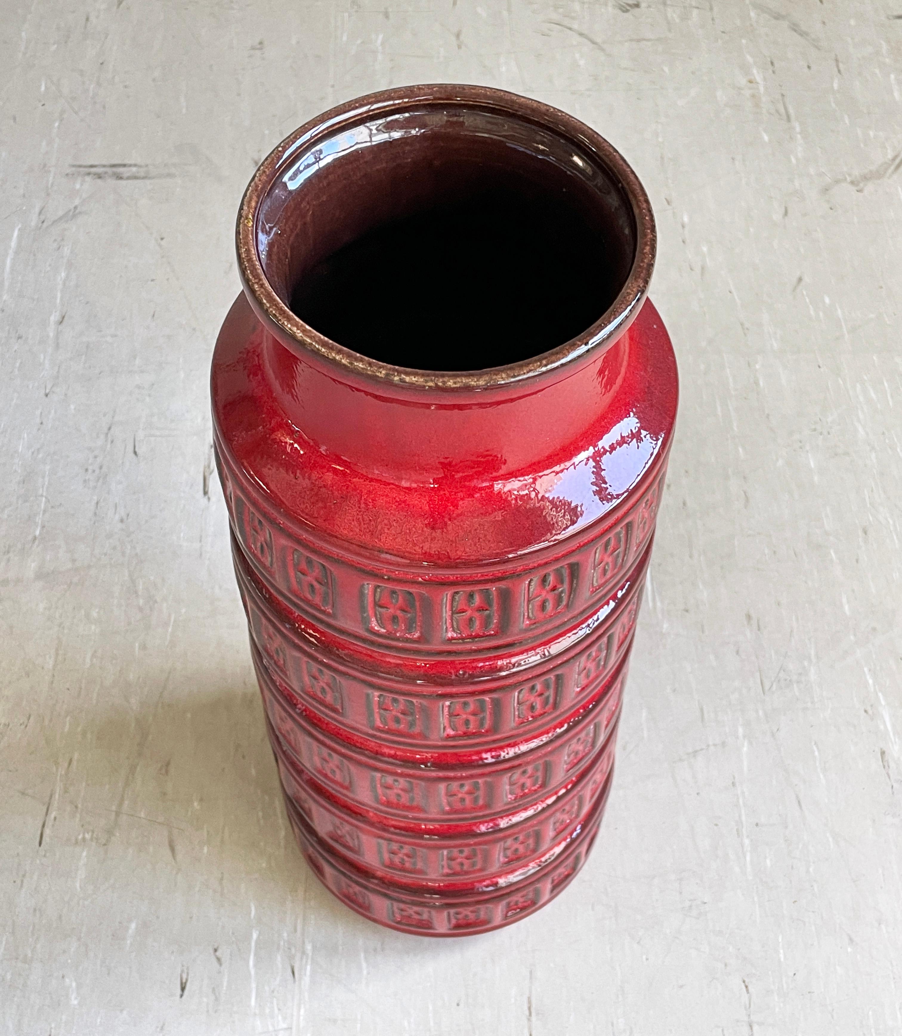 Vaso in ceramica di Scheurich Keramik della Germania occidentale del 1960 268-51 In condizioni buone in vendita a Bern, CH