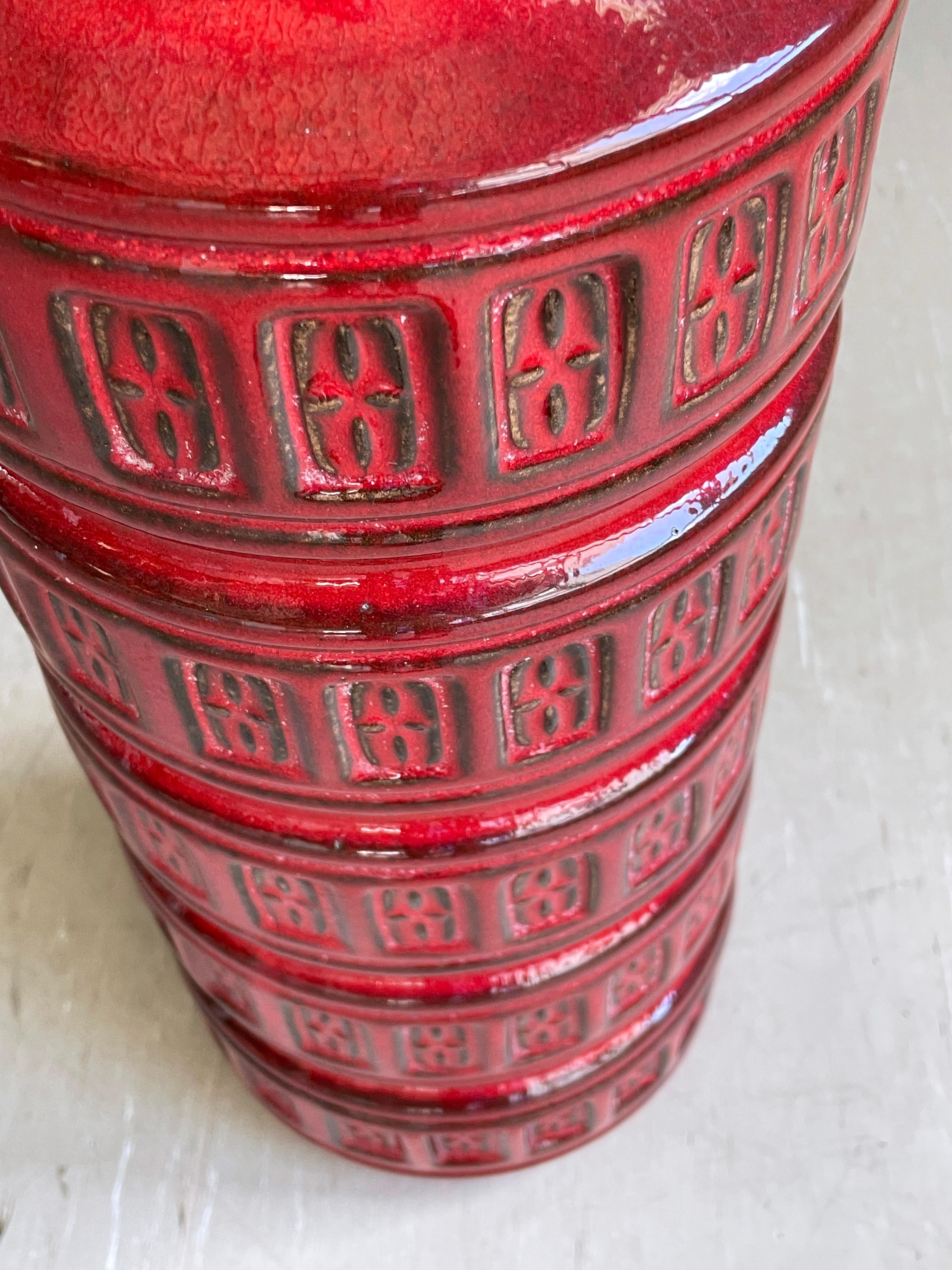 Ceramica Vaso in ceramica di Scheurich Keramik della Germania occidentale del 1960 268-51 in vendita