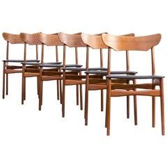 1960s Schionning and Elgaard Teak Dining Chair for Randers Set of Six