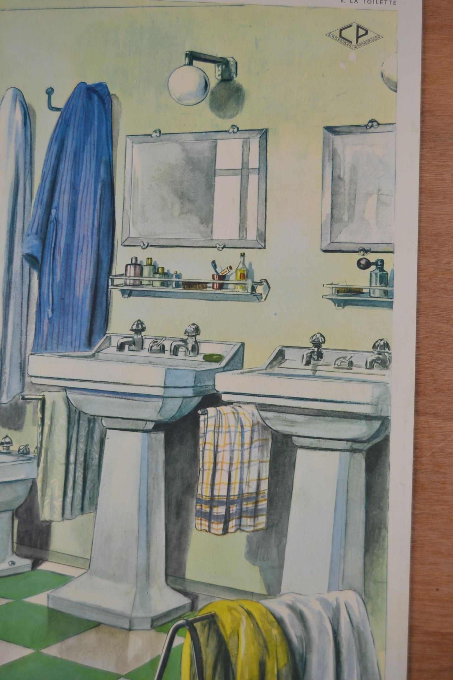 art deco prints for bathroom