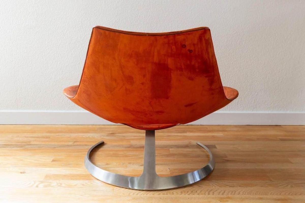 Mid-Century Modern 1960s “Scimitar” Chair by Fabricius and Kastholm