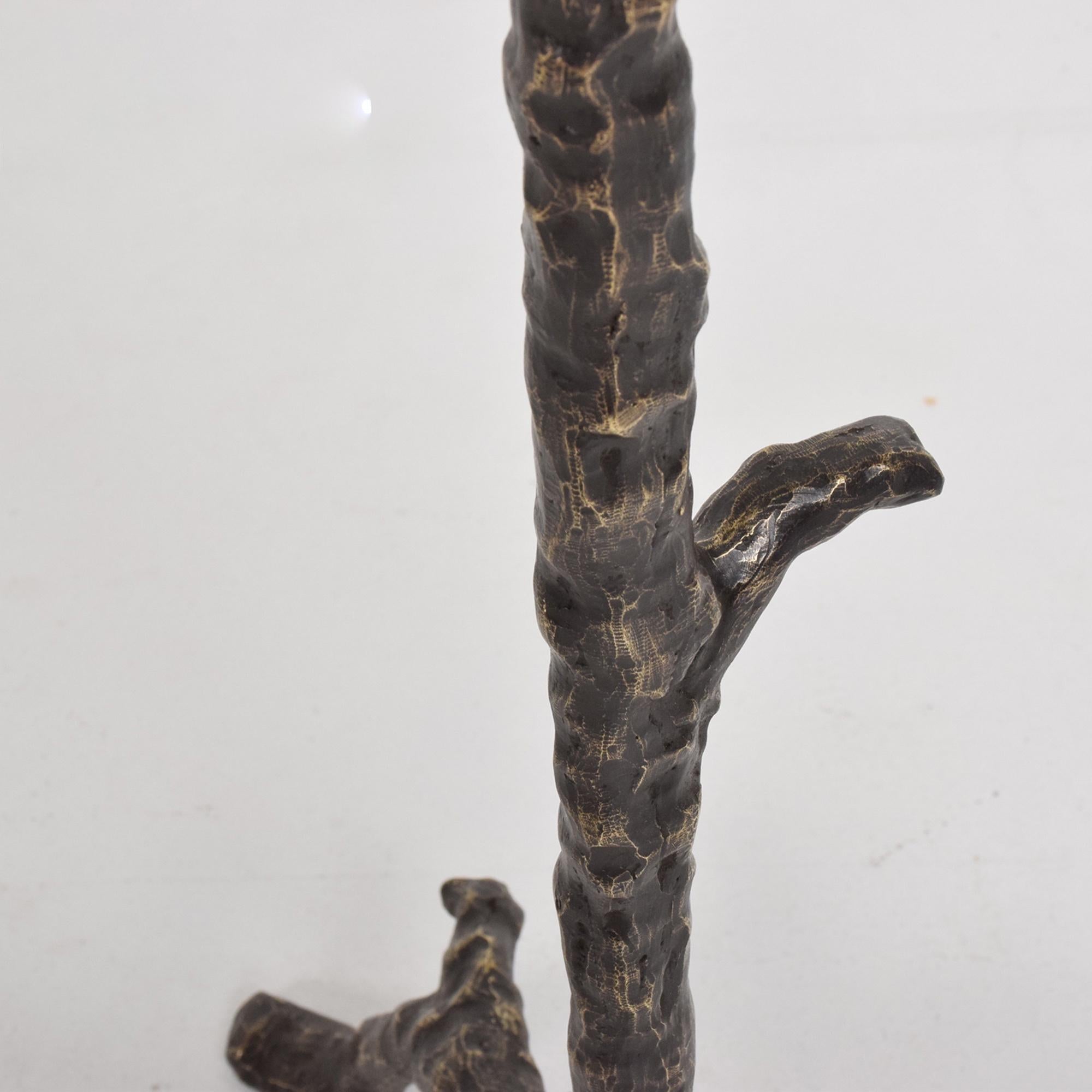 1960s Sculpted Bronze Tree Coat Rack in the Style of Giacometti 5