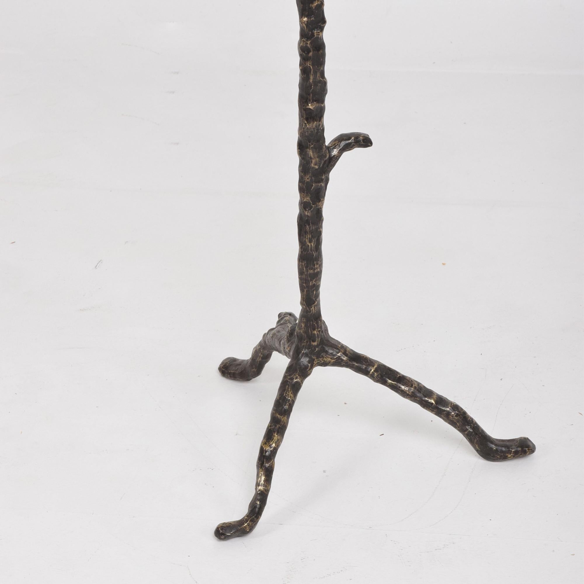 1960s Giacometti inspired sculpted tree coat rack in bronze Mid-Century Modern
Dimensions: Height 60.5 in. (153.67 cm)
Width 29 in. (73.66 cm)
Depth 20 in. (50.8 cm)
Wear consistent with age and use. Original unrestored preowned vintage