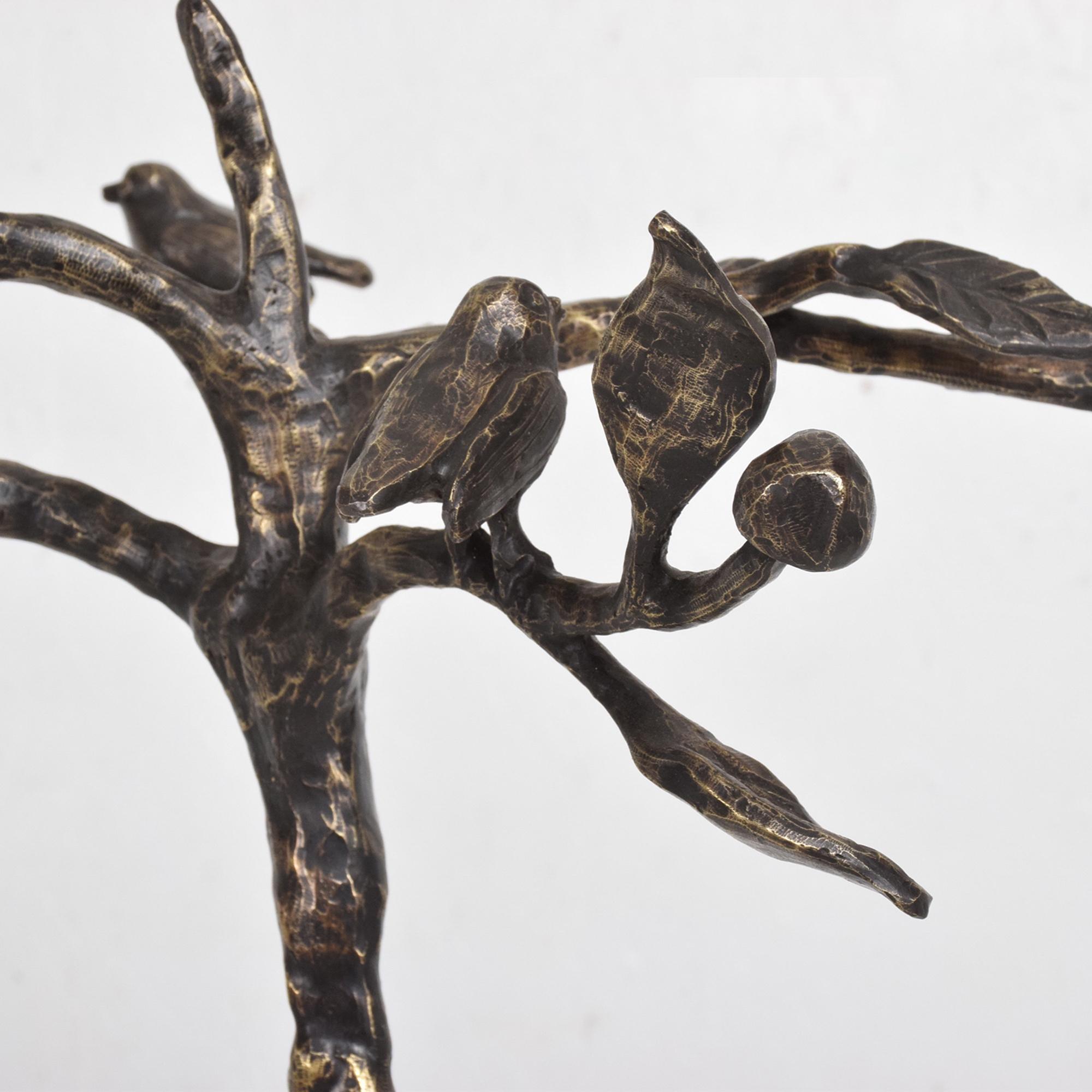 Mid-Century Modern 1960s Sculpted Bronze Tree Coat Rack in the Style of Giacometti