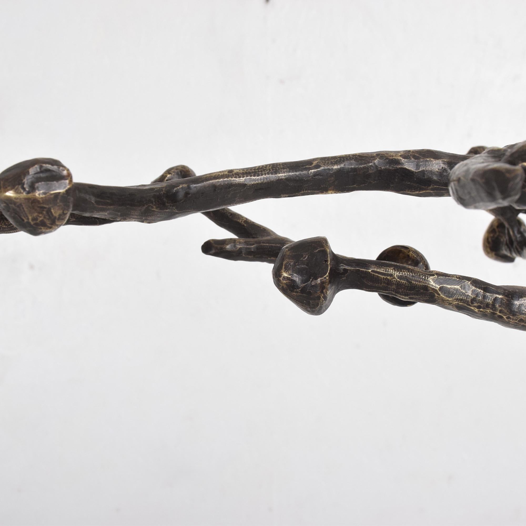 1960s Sculpted Bronze Tree Coat Rack in the Style of Giacometti 1