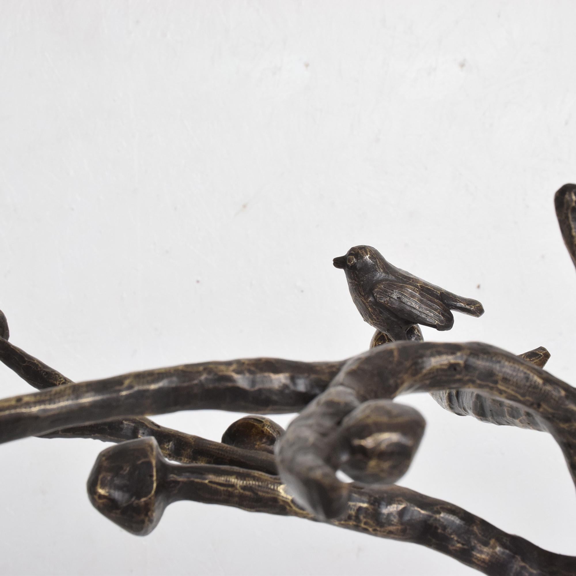 1960s Sculpted Bronze Tree Coat Rack in the Style of Giacometti 2