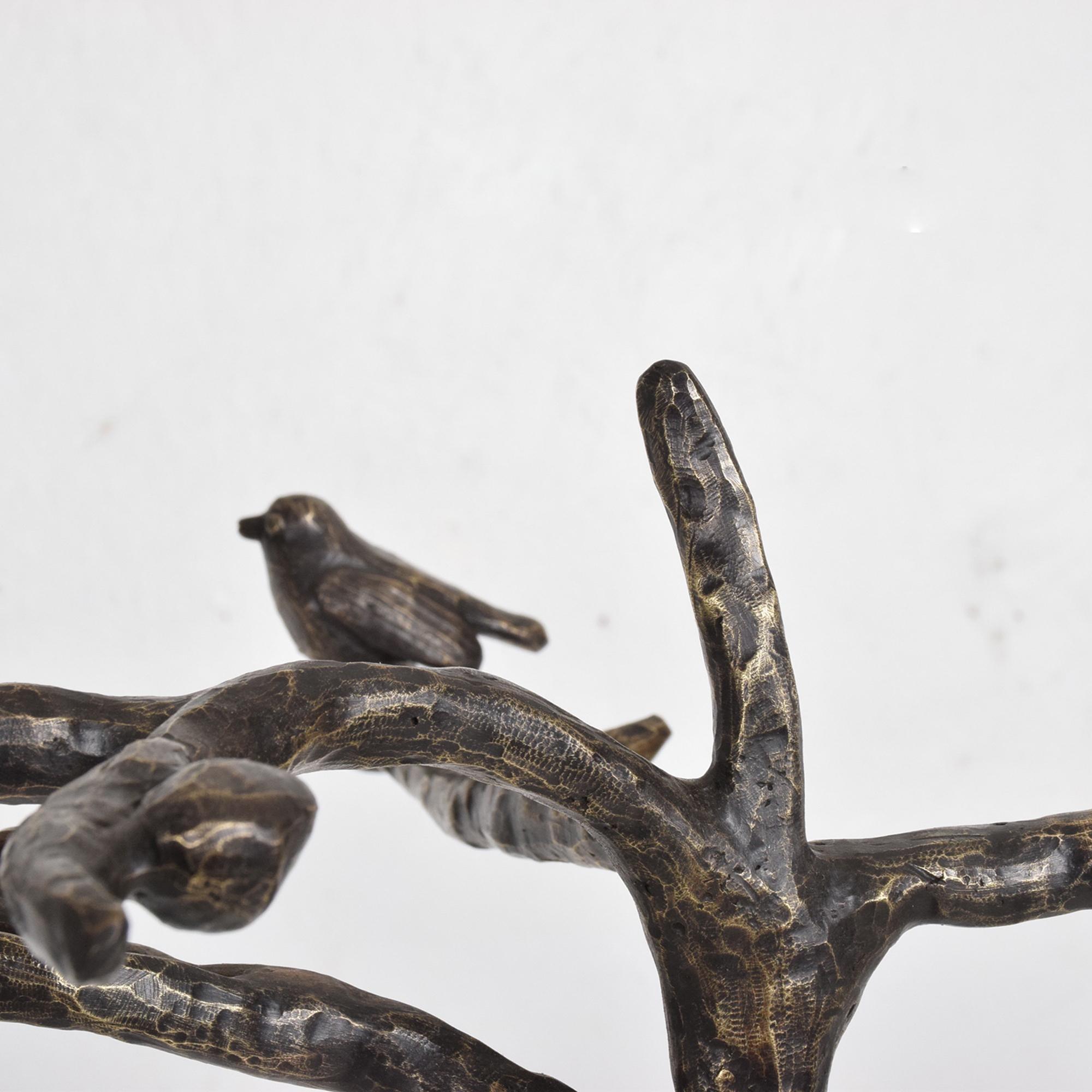 1960s Sculpted Bronze Tree Coat Rack in the Style of Giacometti 3