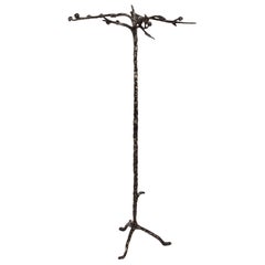 1960s Sculpted Bronze Tree Coat Rack in the Style of Giacometti